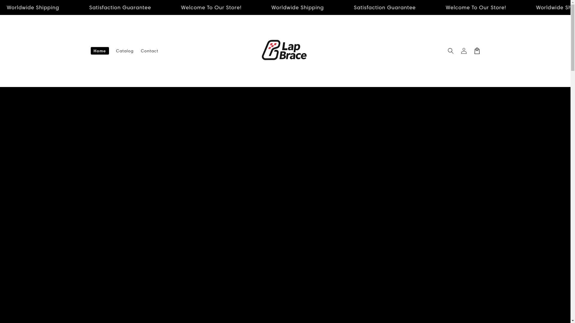website screenshot of https://lapbrace.com/