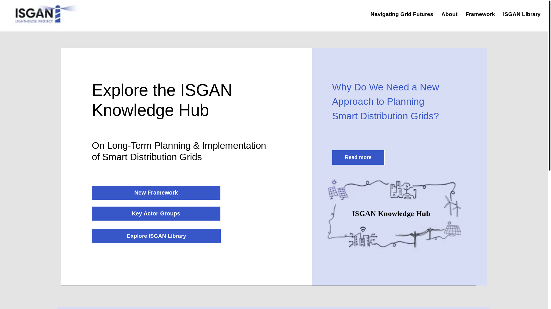 website screenshot of https://knowledgehub-isgan.org/