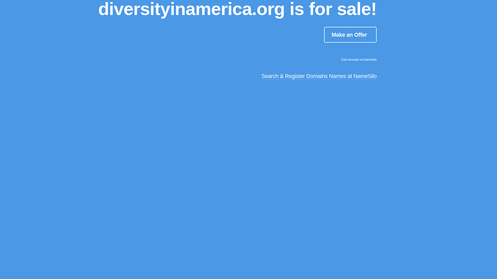 website screenshot of https://diversityinamerica.org/