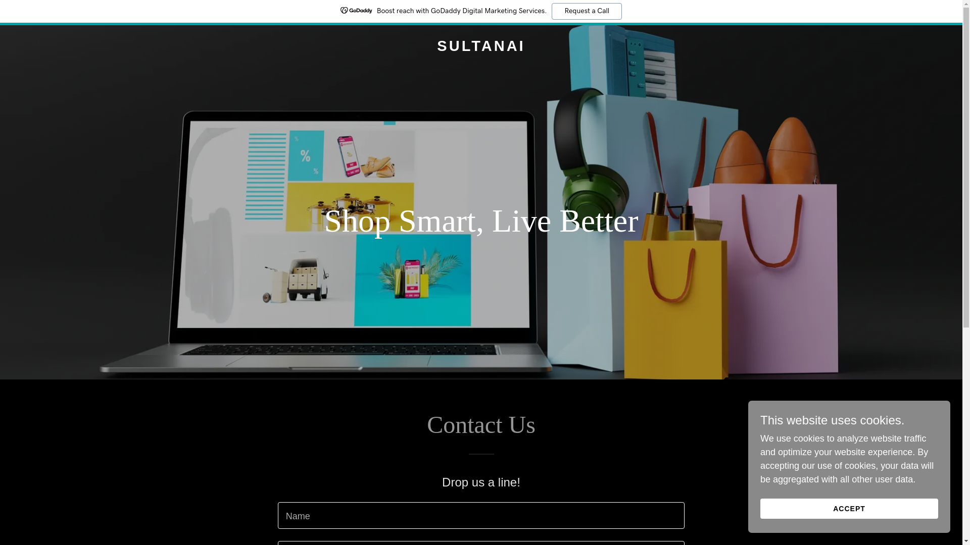 website screenshot of https://sultanai.shop/