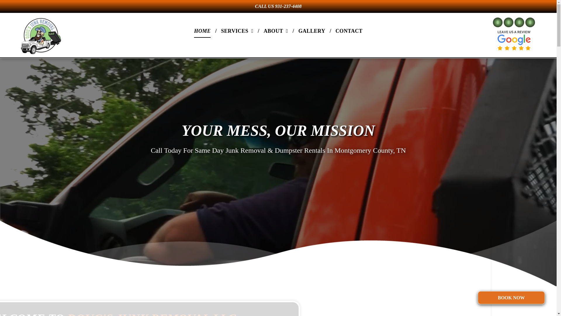 website screenshot of https://dougsdumpstersanddemolition.com/