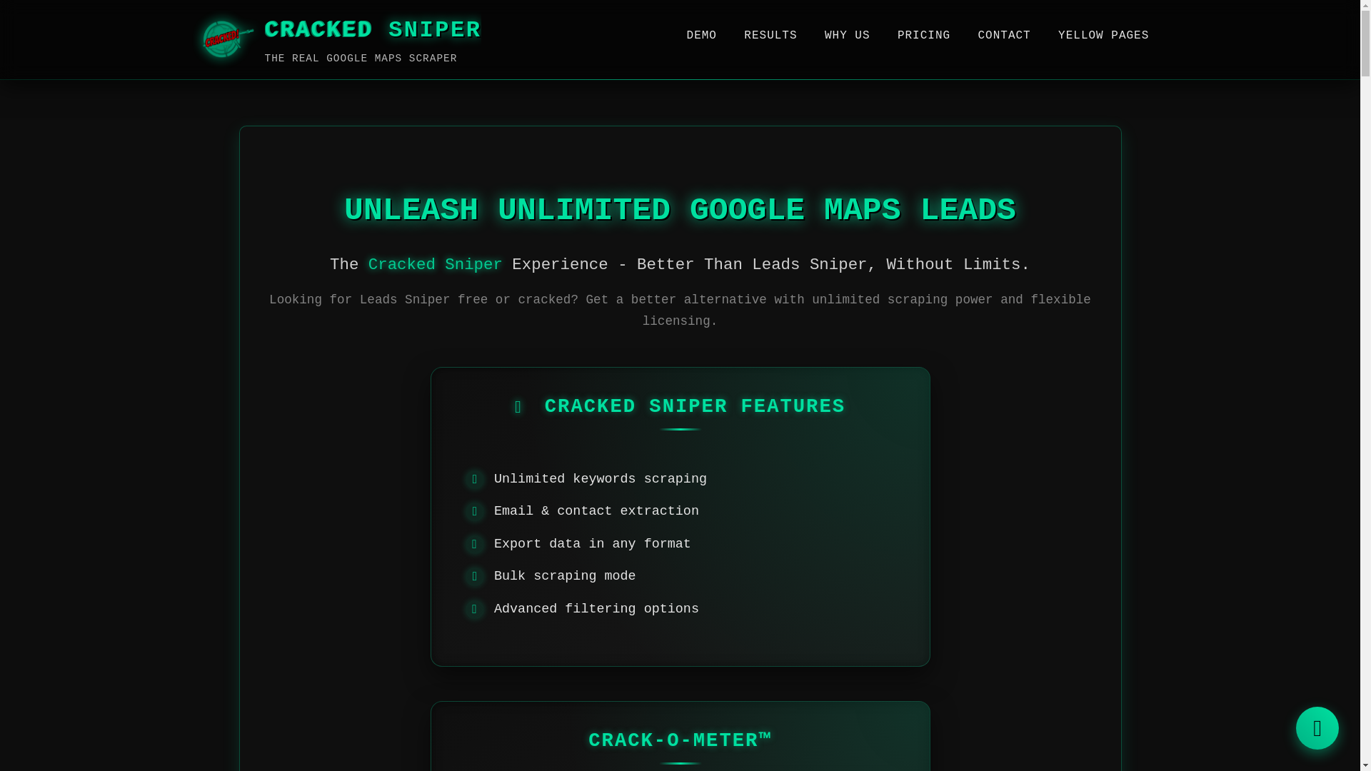 website screenshot of https://cracked-sniper.pages.dev/