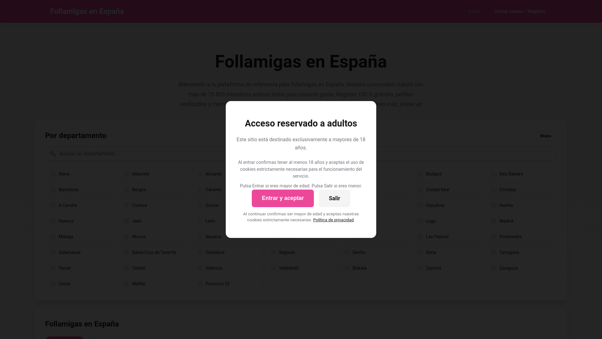 website screenshot of https://follamigs.es/