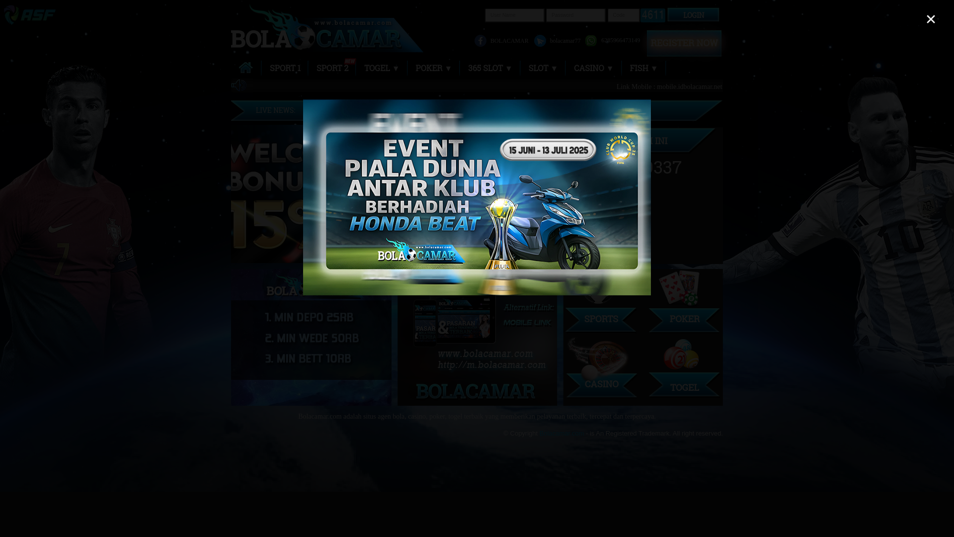 website screenshot of https://masukcamar.vip/