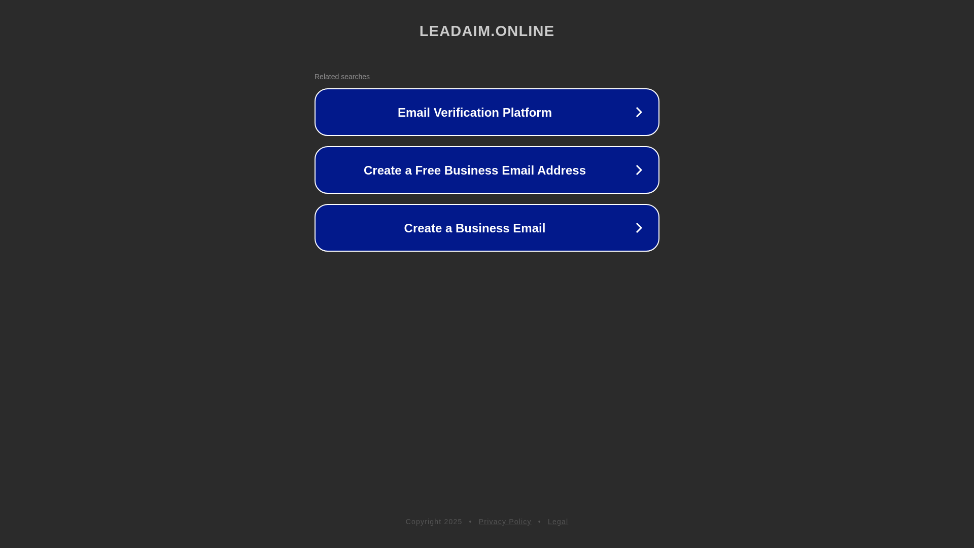 website screenshot of https://leadaim.online/
