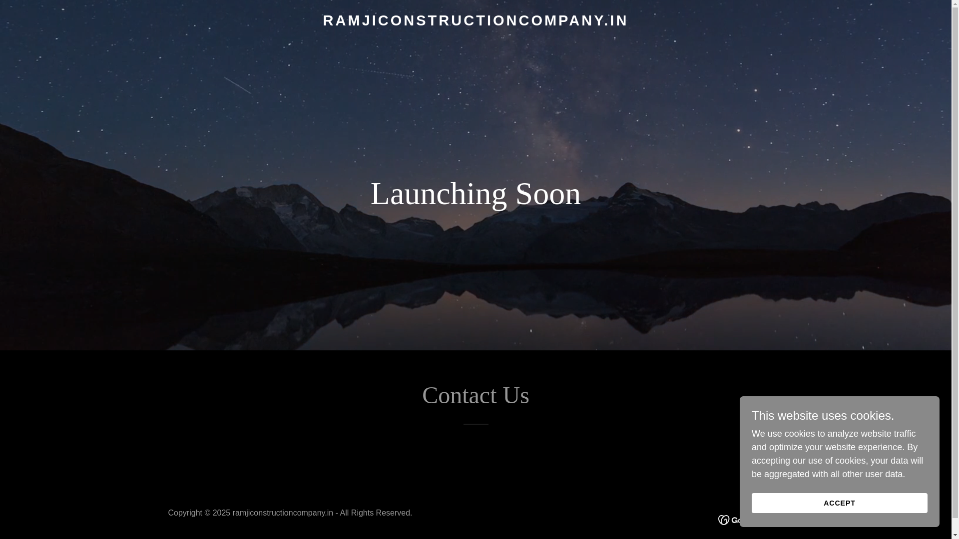 website screenshot of https://ramjiconstructioncompany.in/