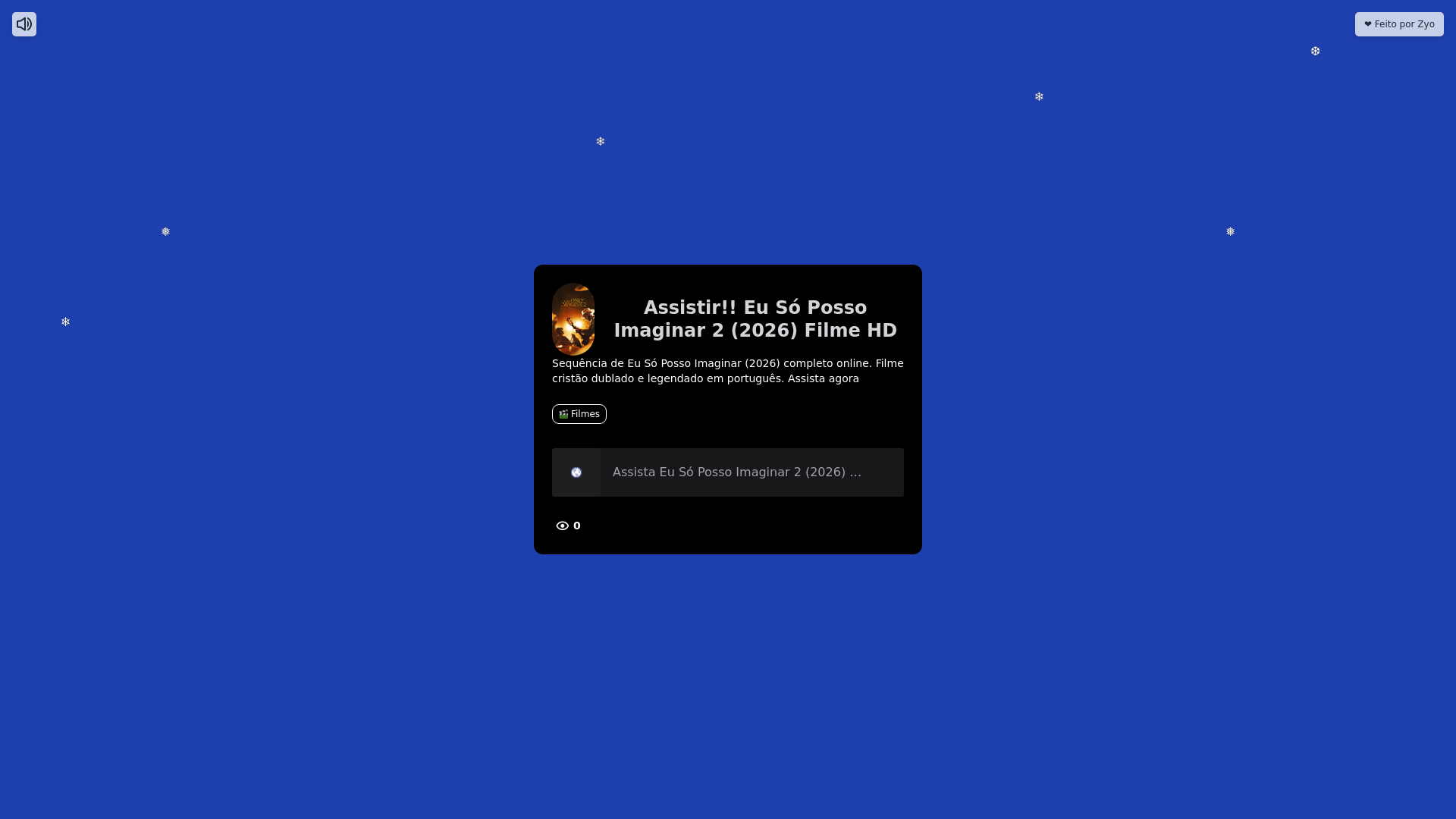 website screenshot of https://zyo.se/filme-eu-so-posso-imaginar-2