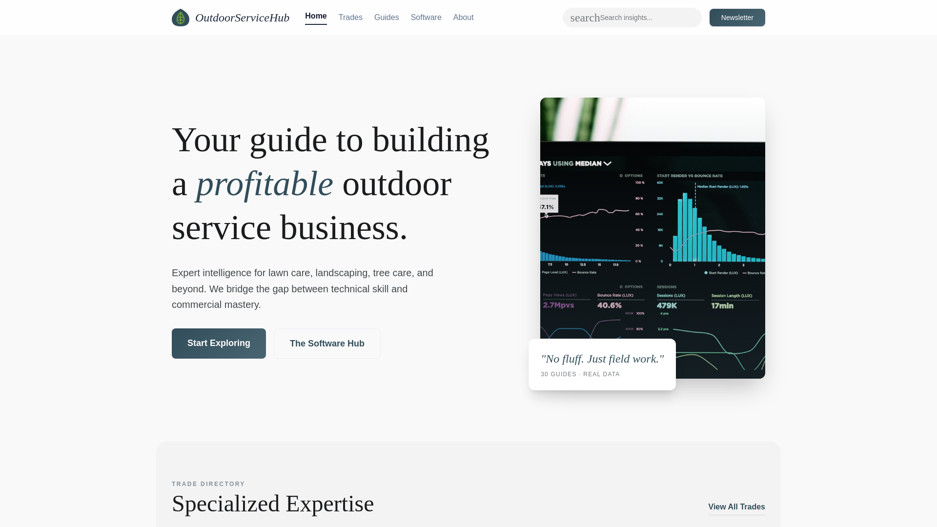 website screenshot of https://fieldtradepro-astro.pages.dev/