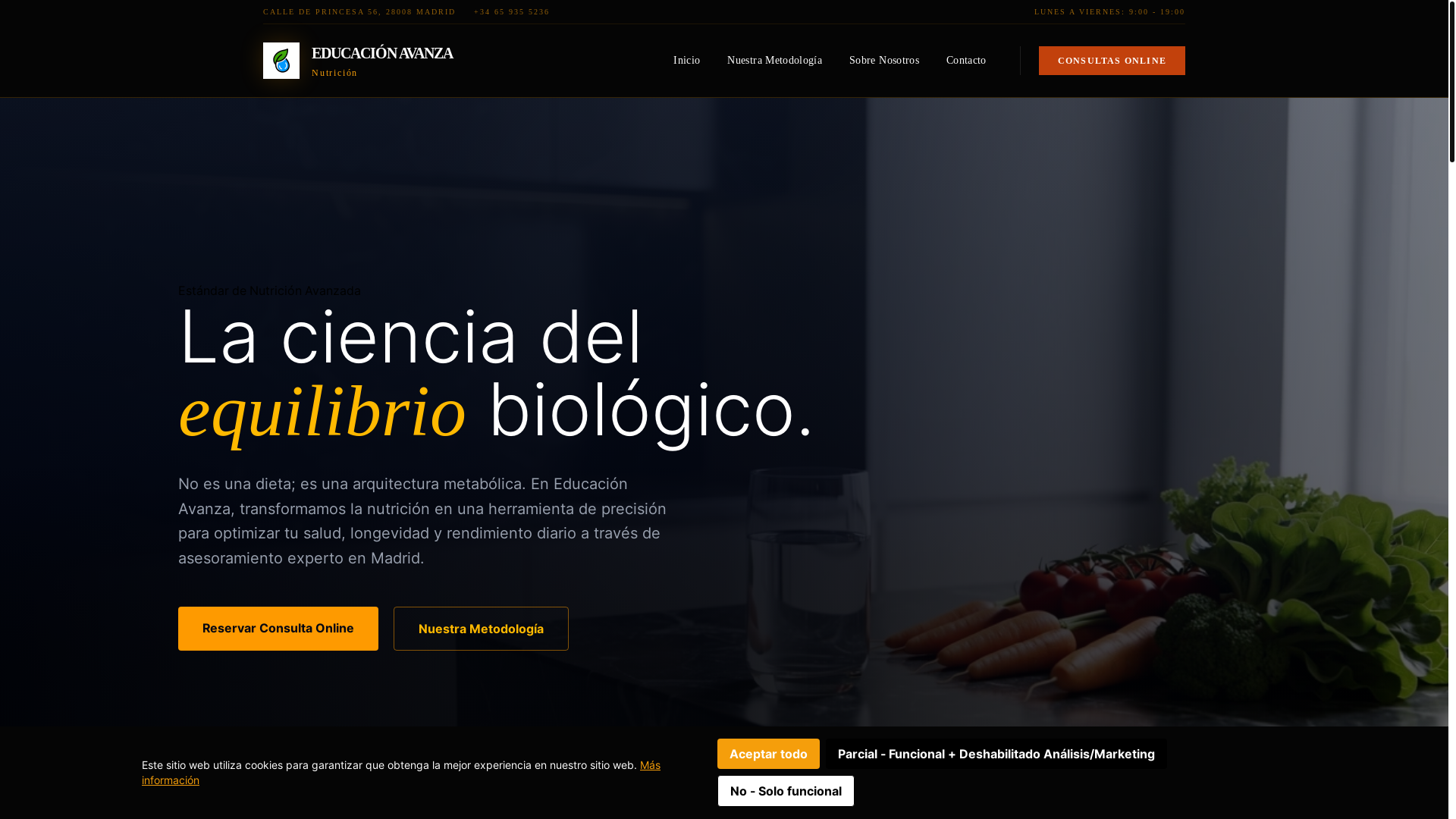 website screenshot of https://educacionavanzaescz.info