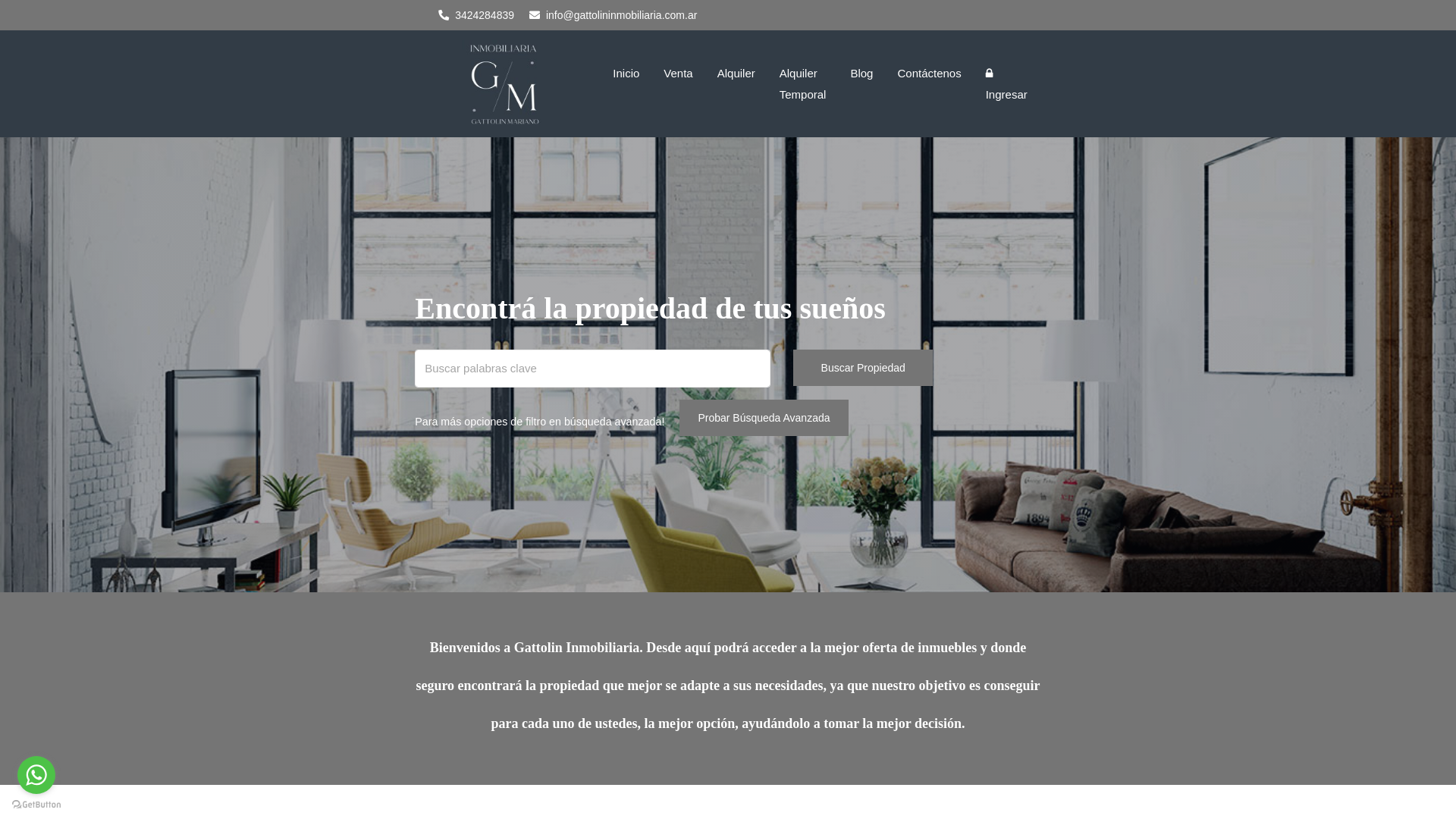 website screenshot of https://gattolininmobiliaria.com.ar/
