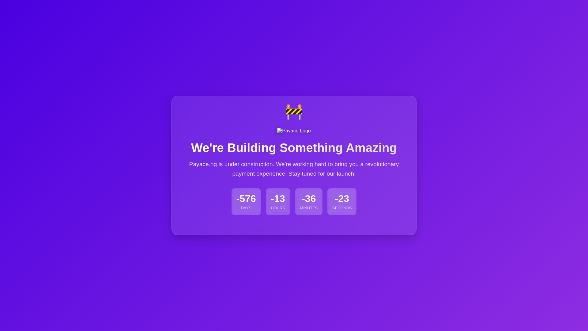 website screenshot of https://payace.ng/
