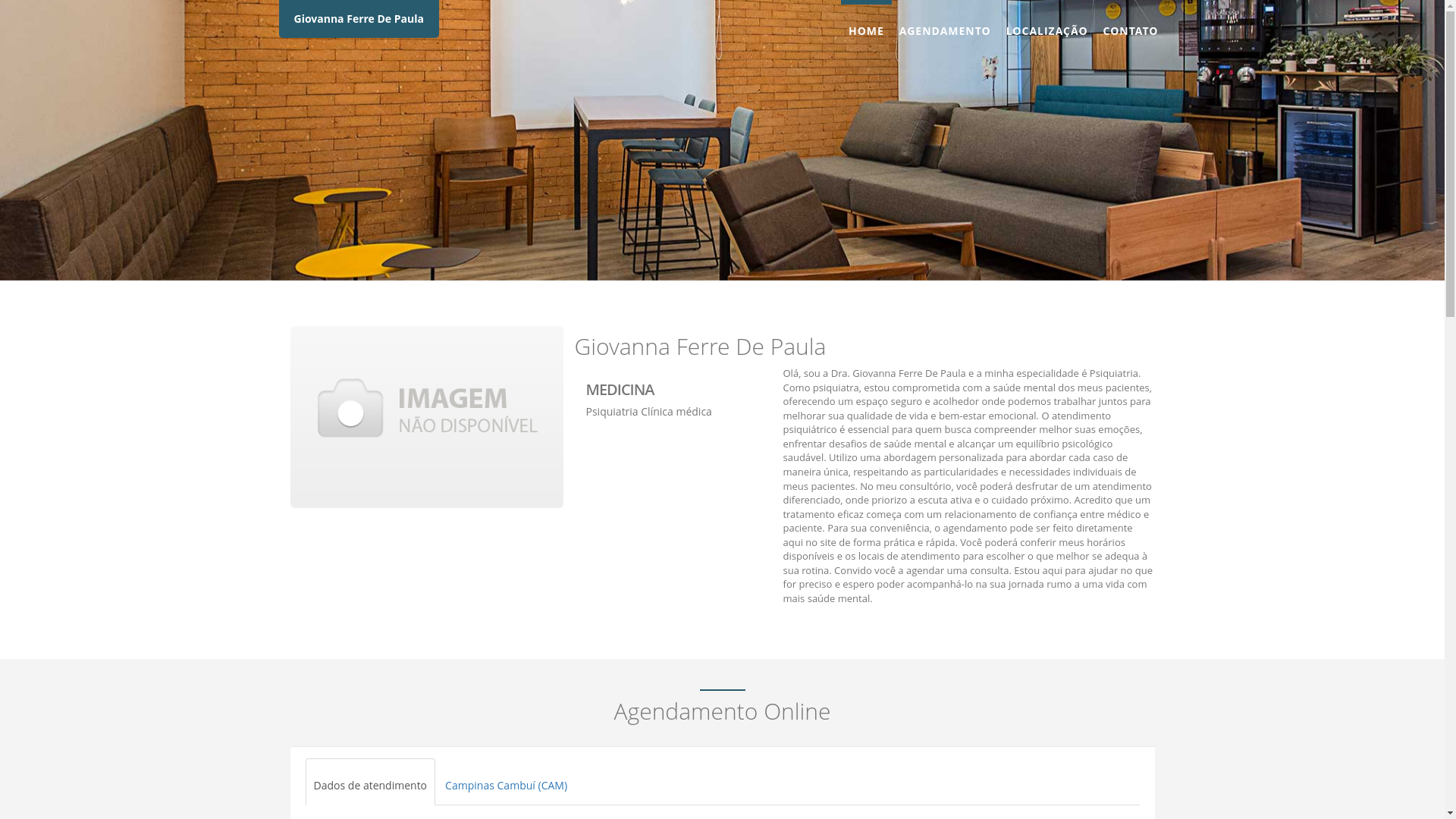 website screenshot of https://dragiovannaferre.com.br/