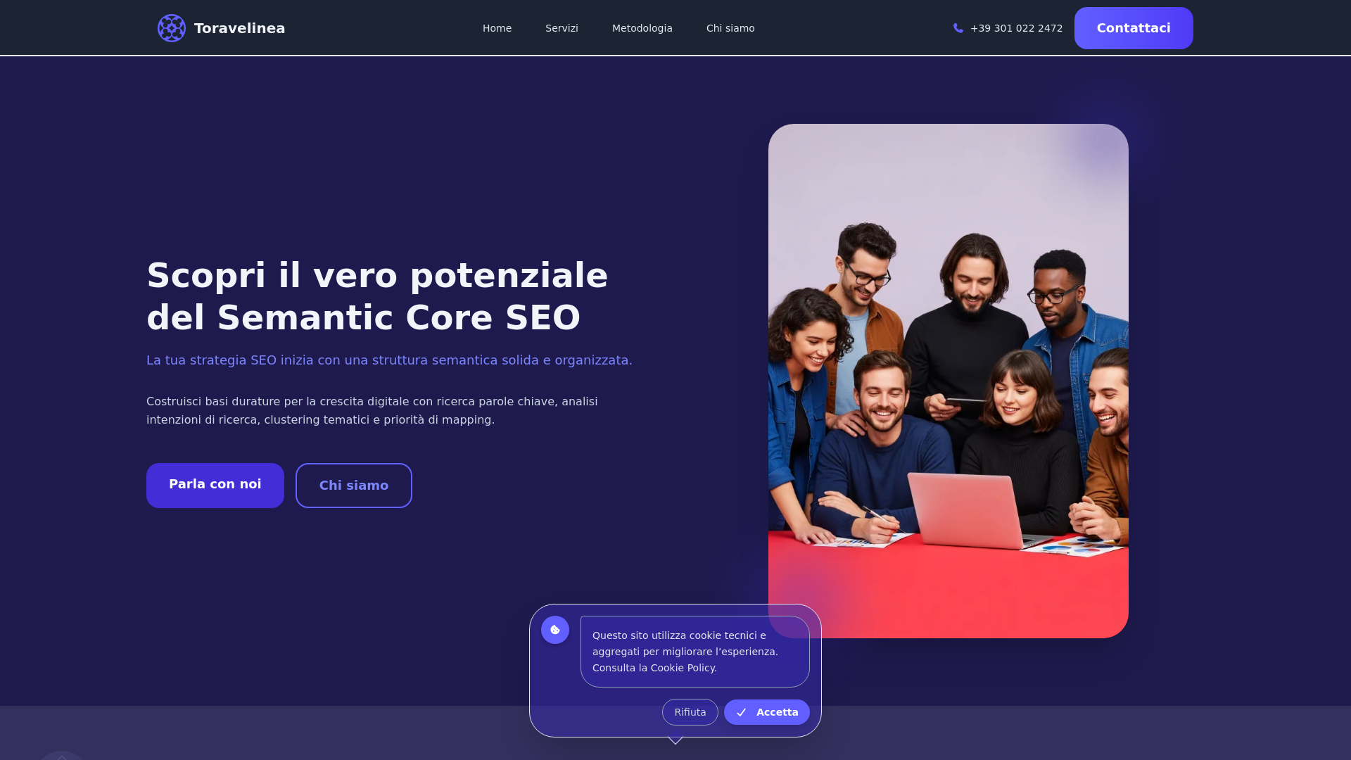 website screenshot of https://toravelinea.sbs/