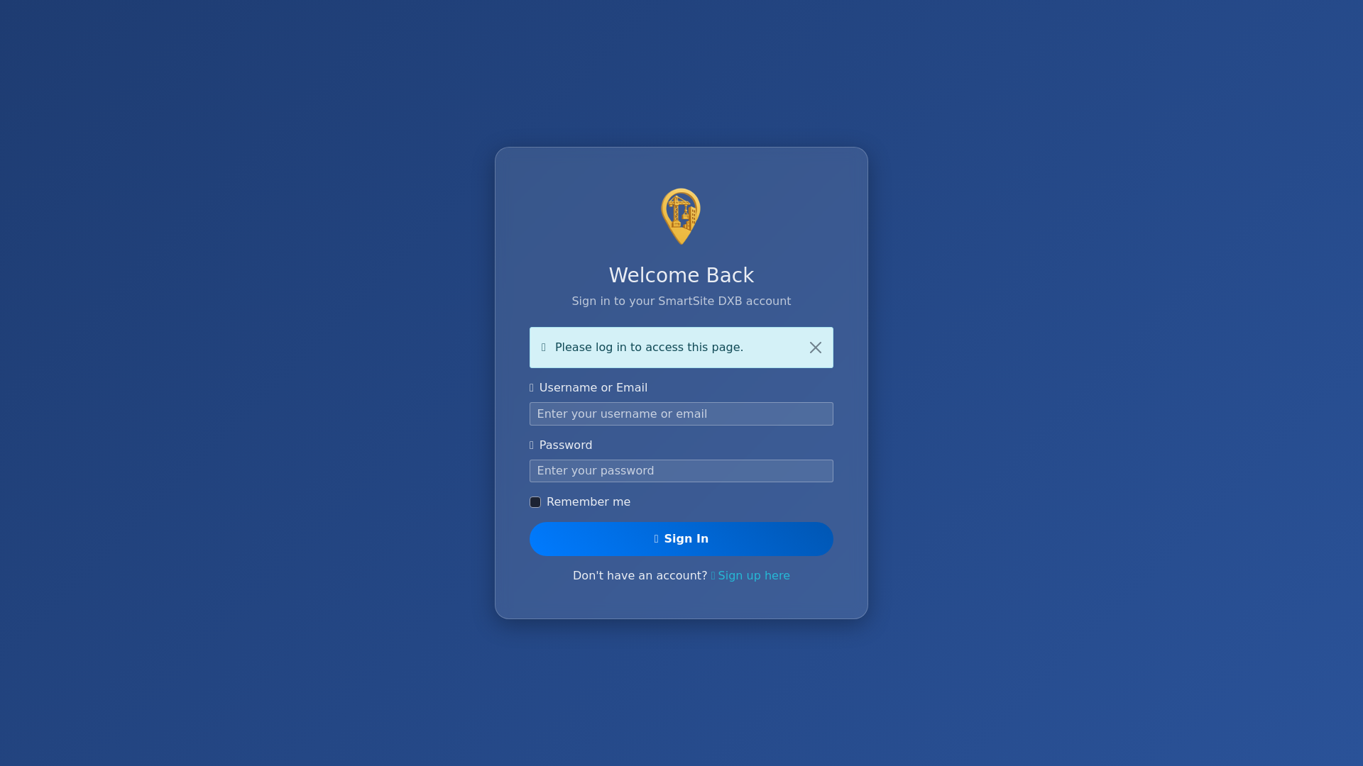 website screenshot of https://smartsitedxb.com/