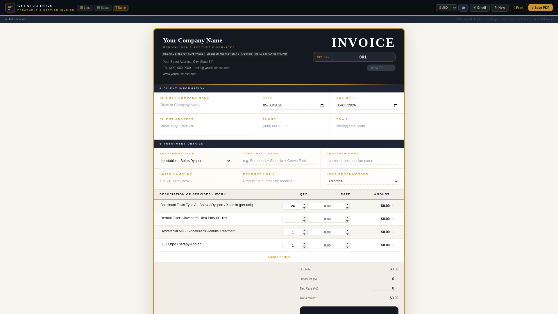 website screenshot of https://gbf-medspa-demo.pages.dev/