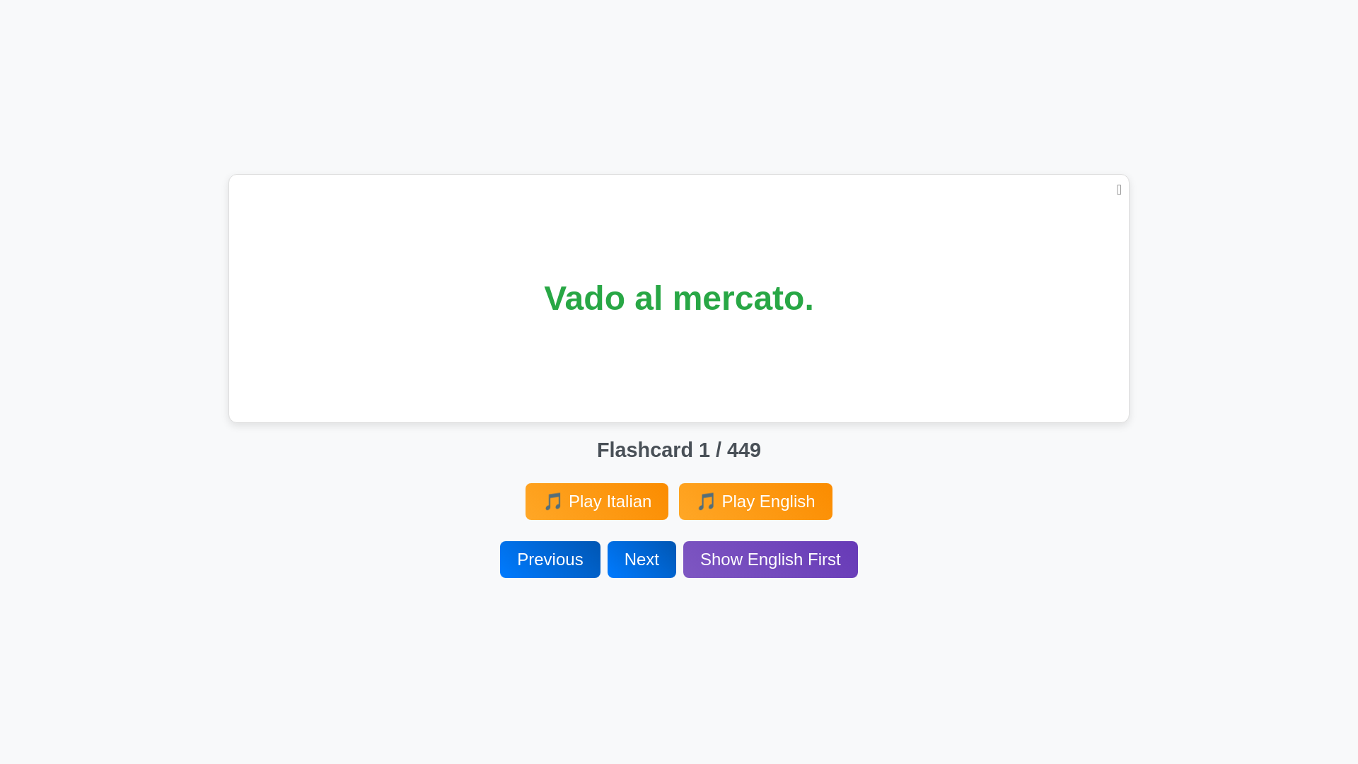 website screenshot of https://italianflashcards722.pages.dev/