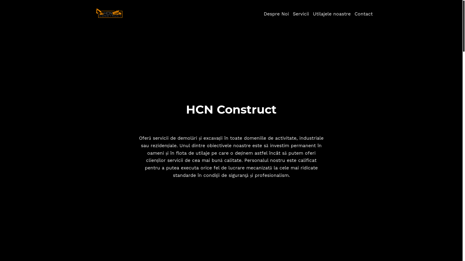 website screenshot of https://hcn-construct.ro/
