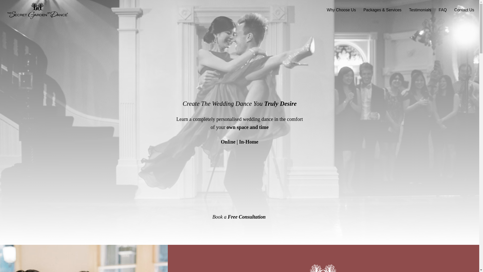 website screenshot of https://secretgardendanceonline.com.au/