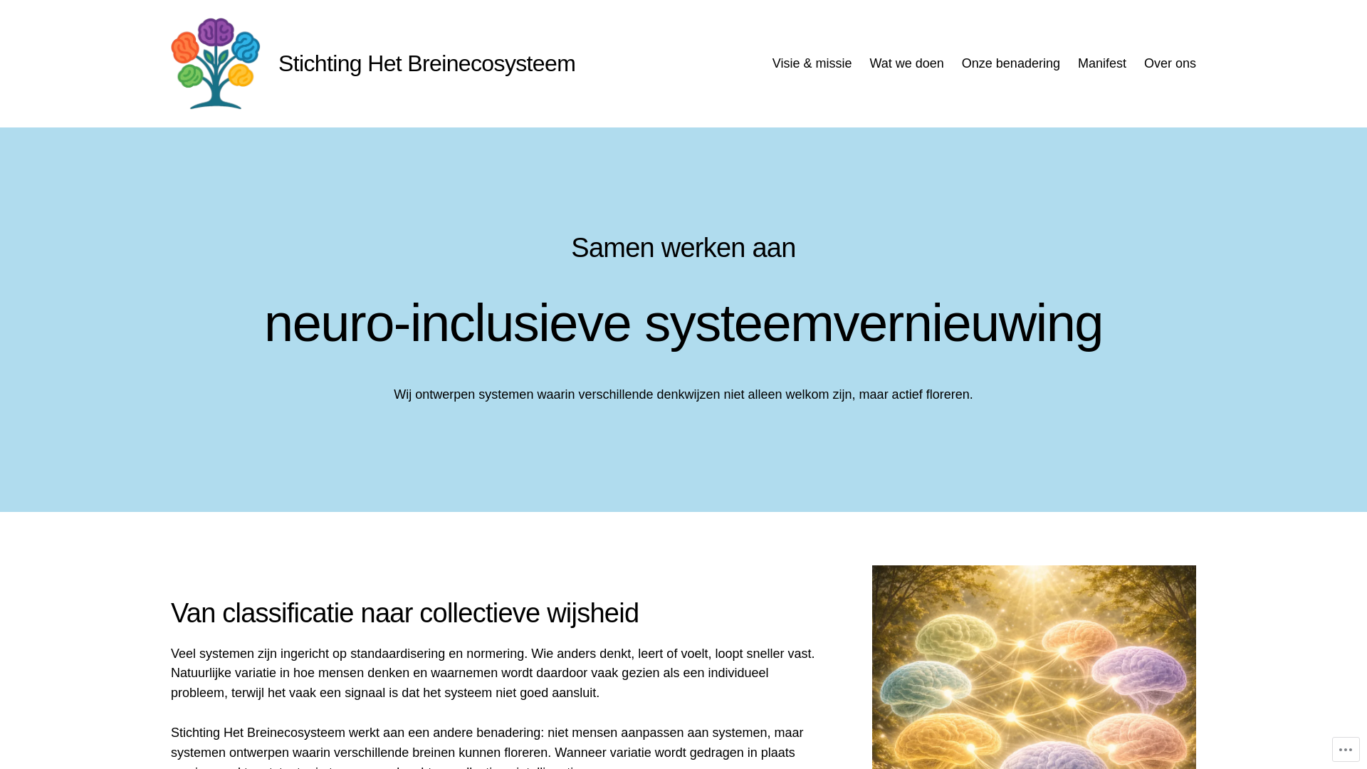 website screenshot of https://breinecosysteem.nl