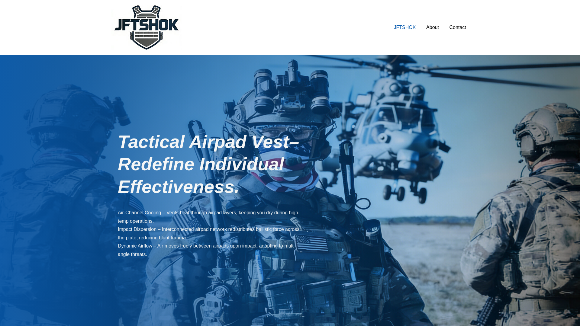 website screenshot of https://jftshok.com/