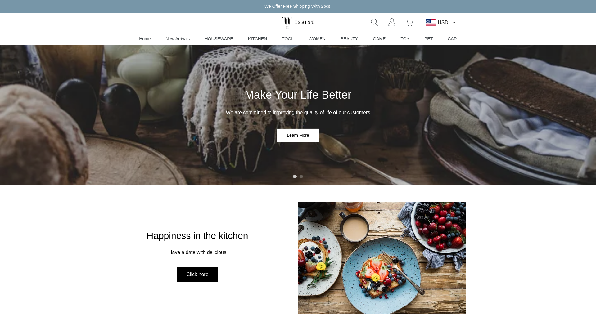 website screenshot of https://www.tssint.com/