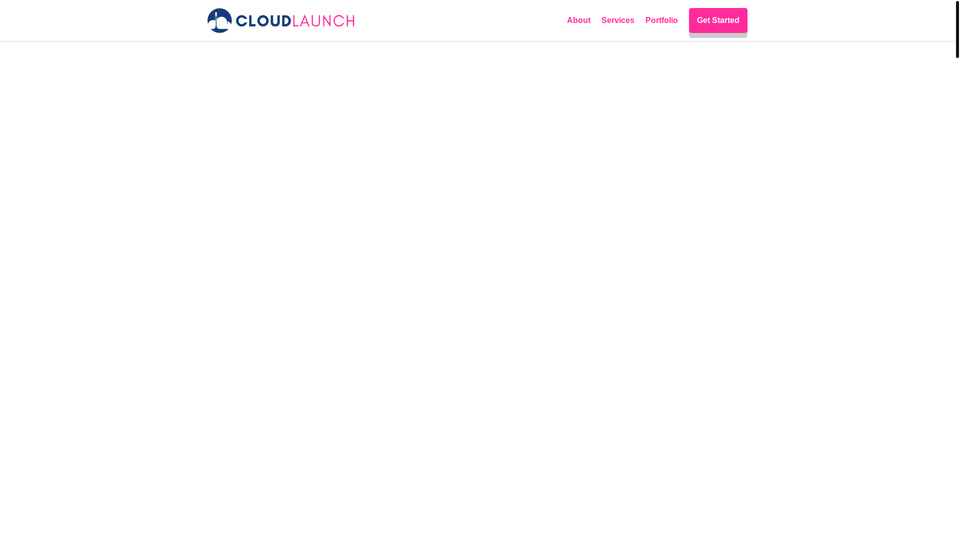 website screenshot of https://cloudlaunch.uk/