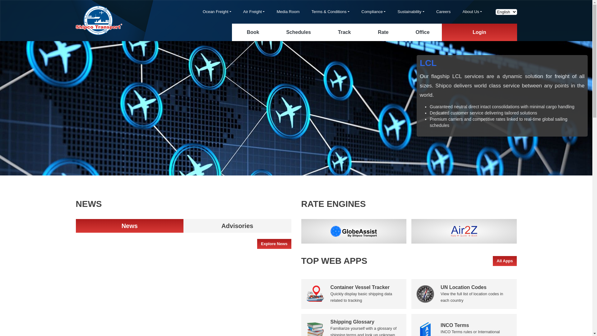 website screenshot of https://static.shipco.com/