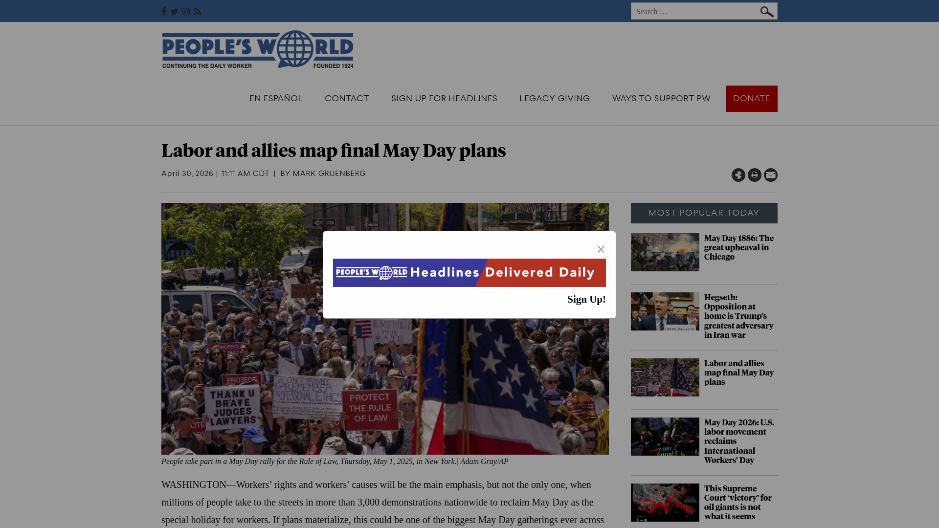 website screenshot of https://peoplesworld.org/article/labor-and-allies-map-final-may-day-plans/