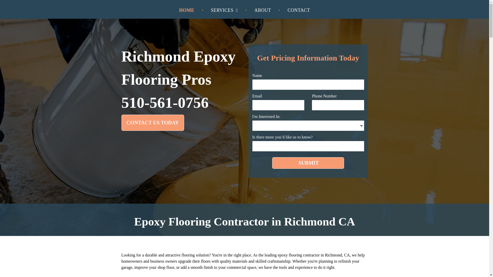 website screenshot of https://richmondepoxyflooringpros.com/