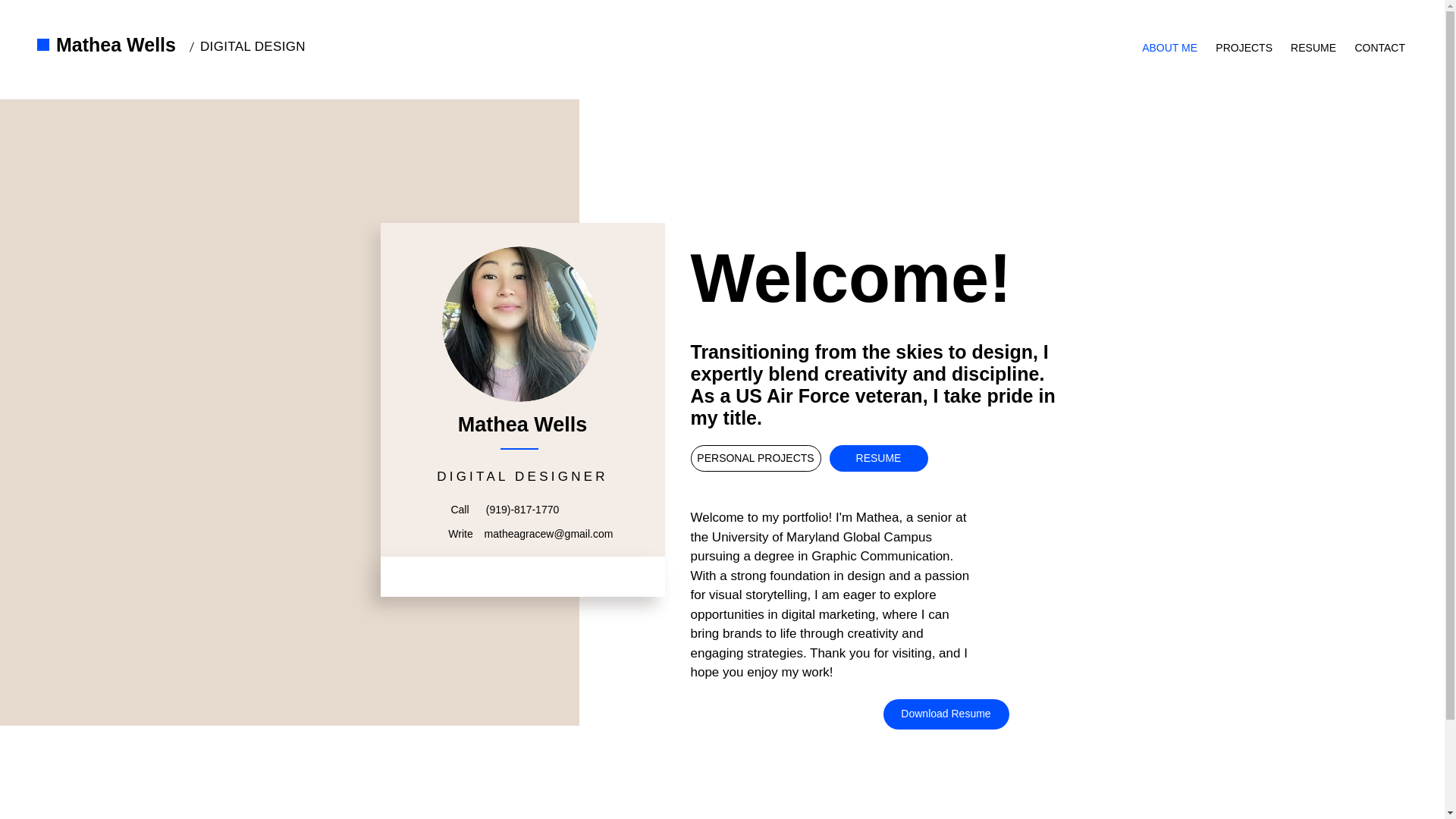website screenshot of https://designedbymathea.com/