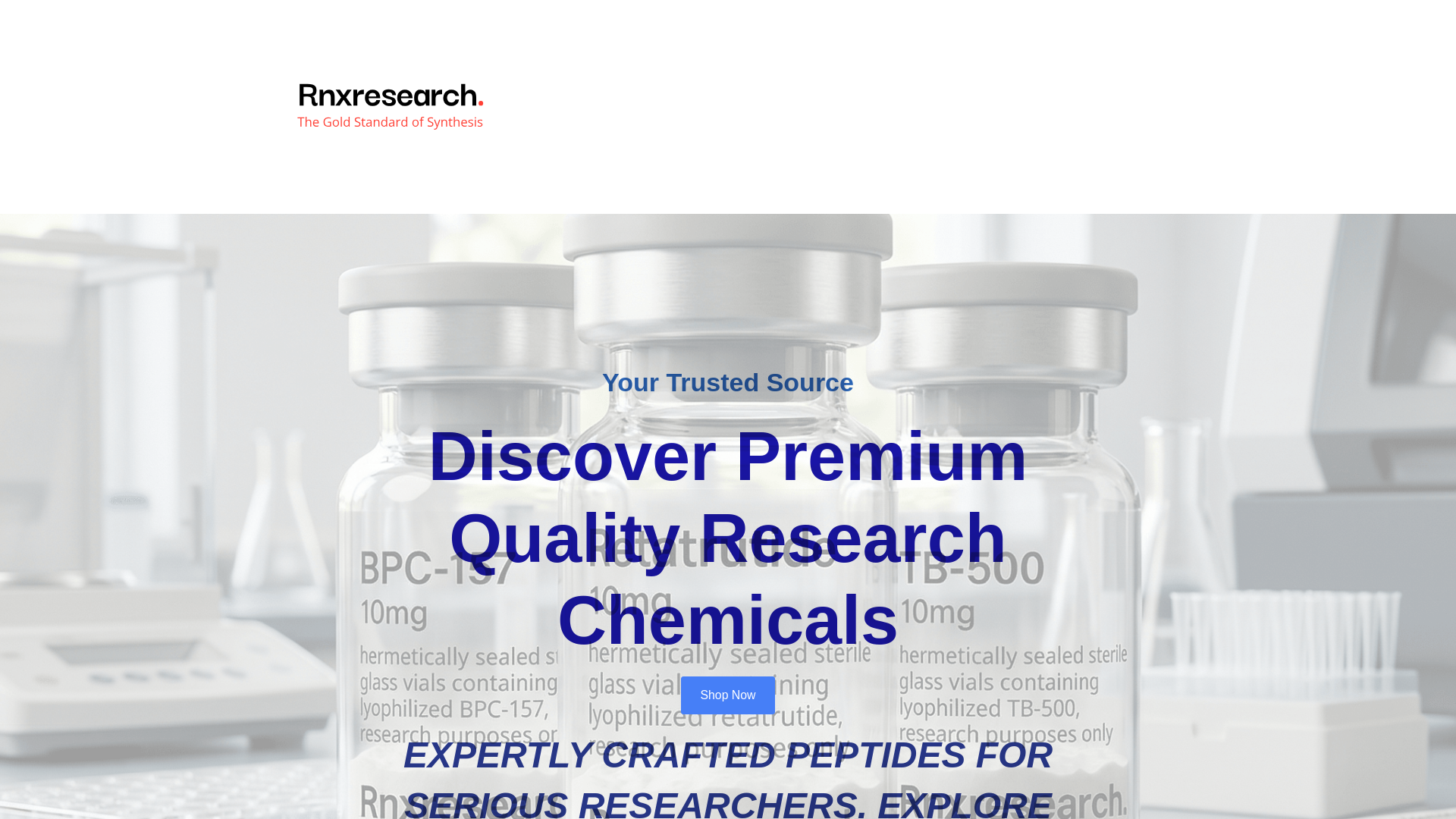 website screenshot of https://rnxresearch.com