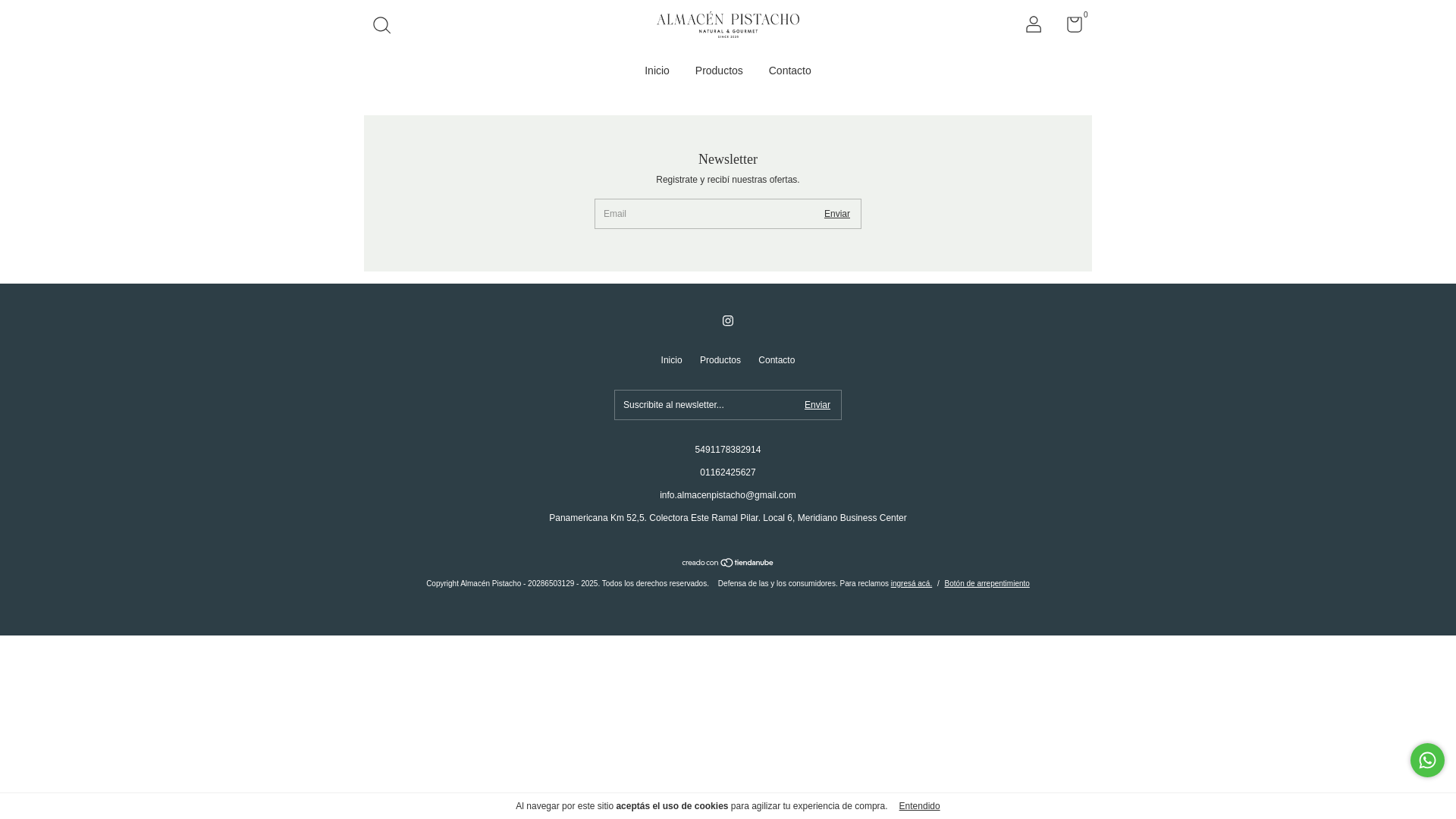 website screenshot of https://almacenpistacho.com.ar/