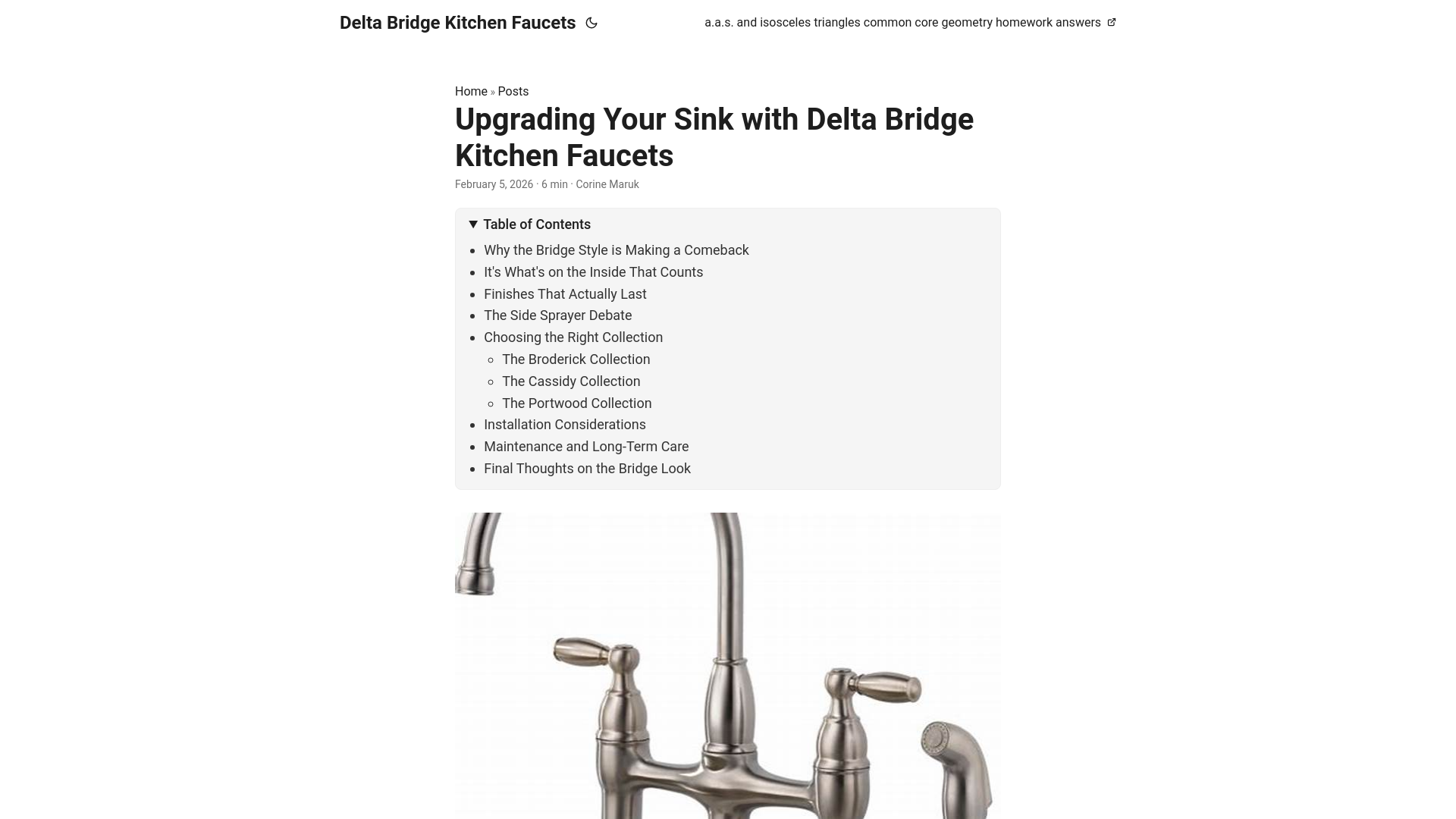 website screenshot of https://delta-bridge-kitchen-faucets.pages.dev/