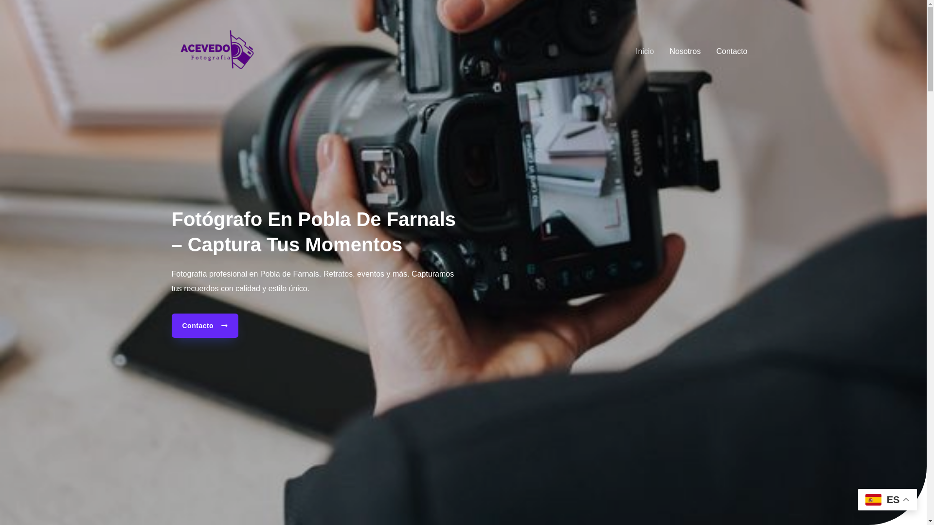 website screenshot of https://fotografiaacevedo.es/
