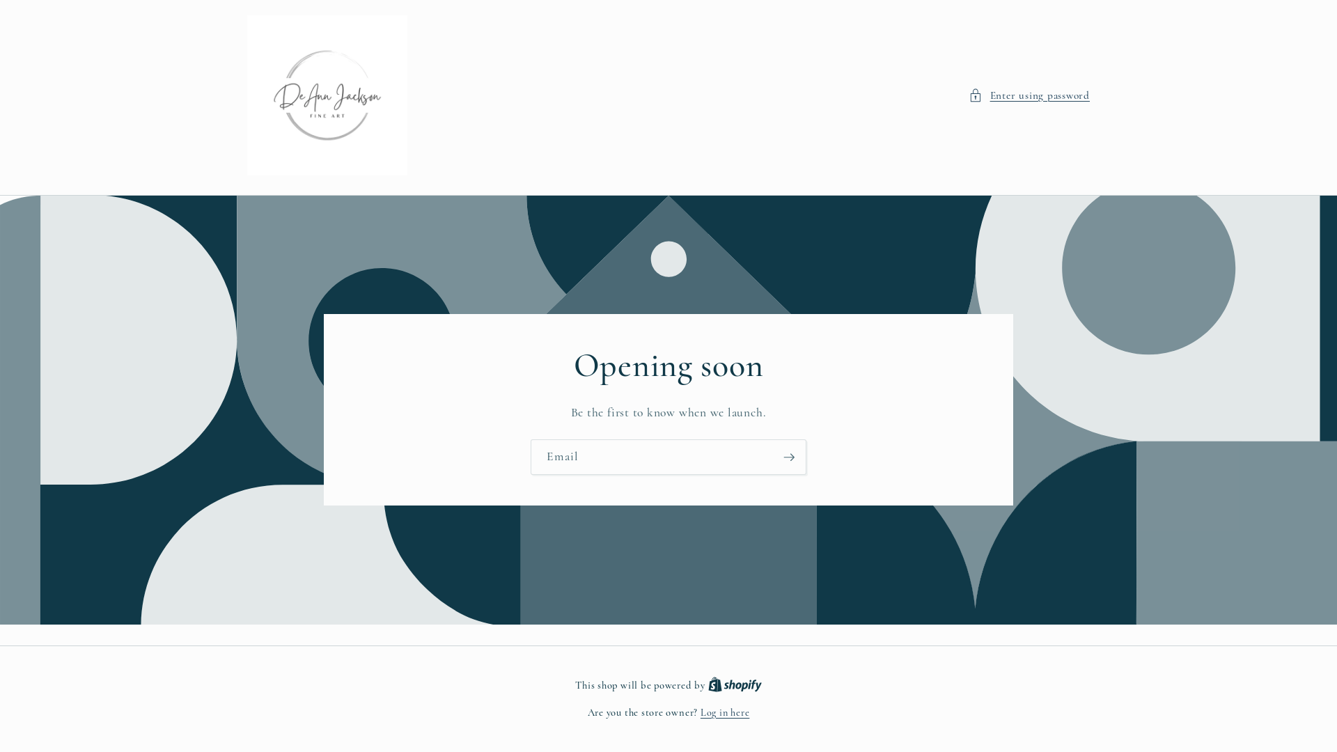 website screenshot of https://deannjacksonfineart.com/