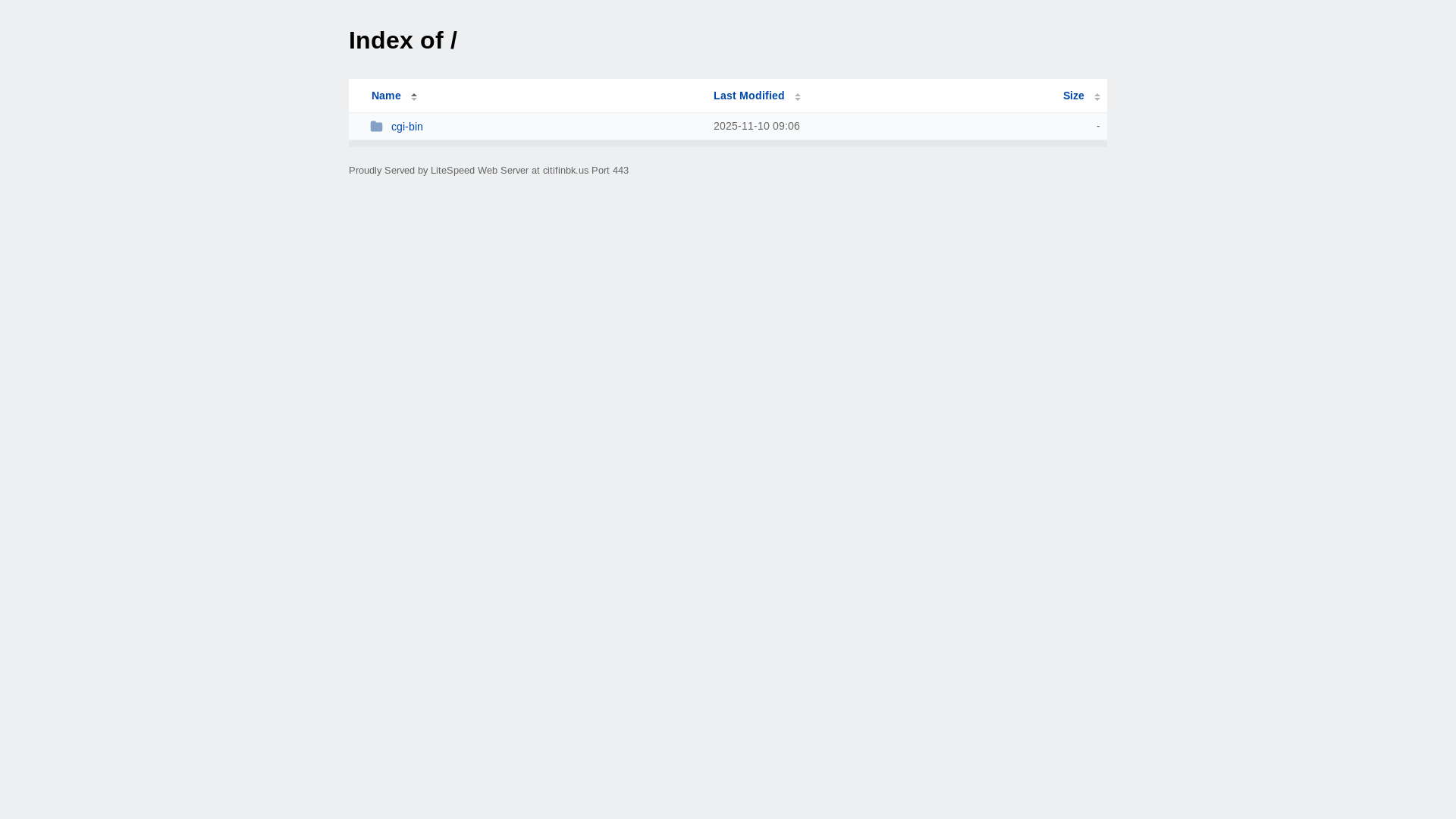 website screenshot of https://citifinbk.us/