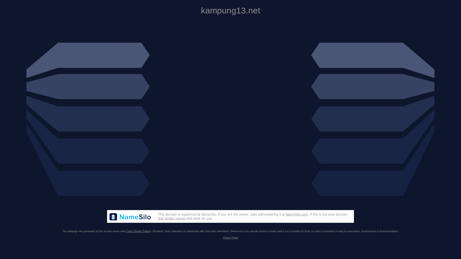 website screenshot of https://kampung13.net/