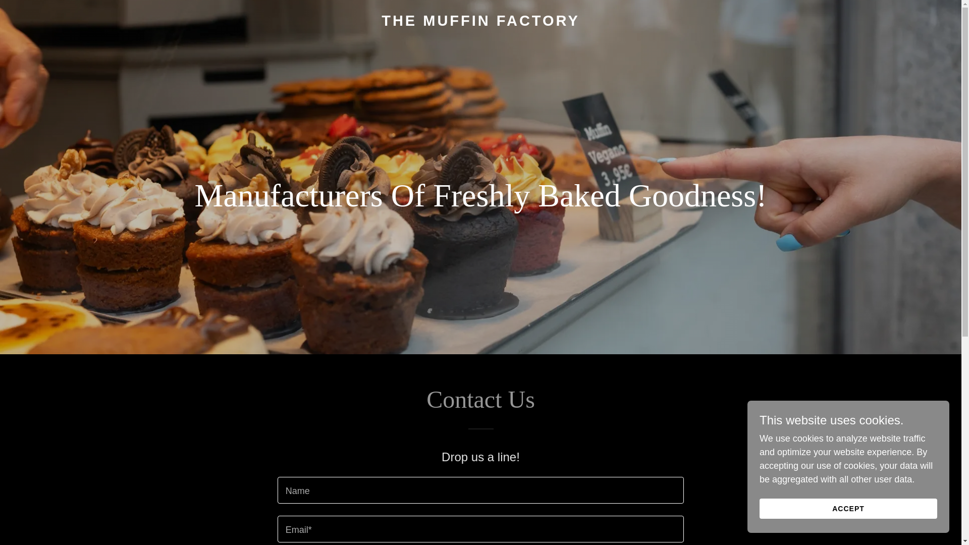 website screenshot of https://themuffin-factory.com/