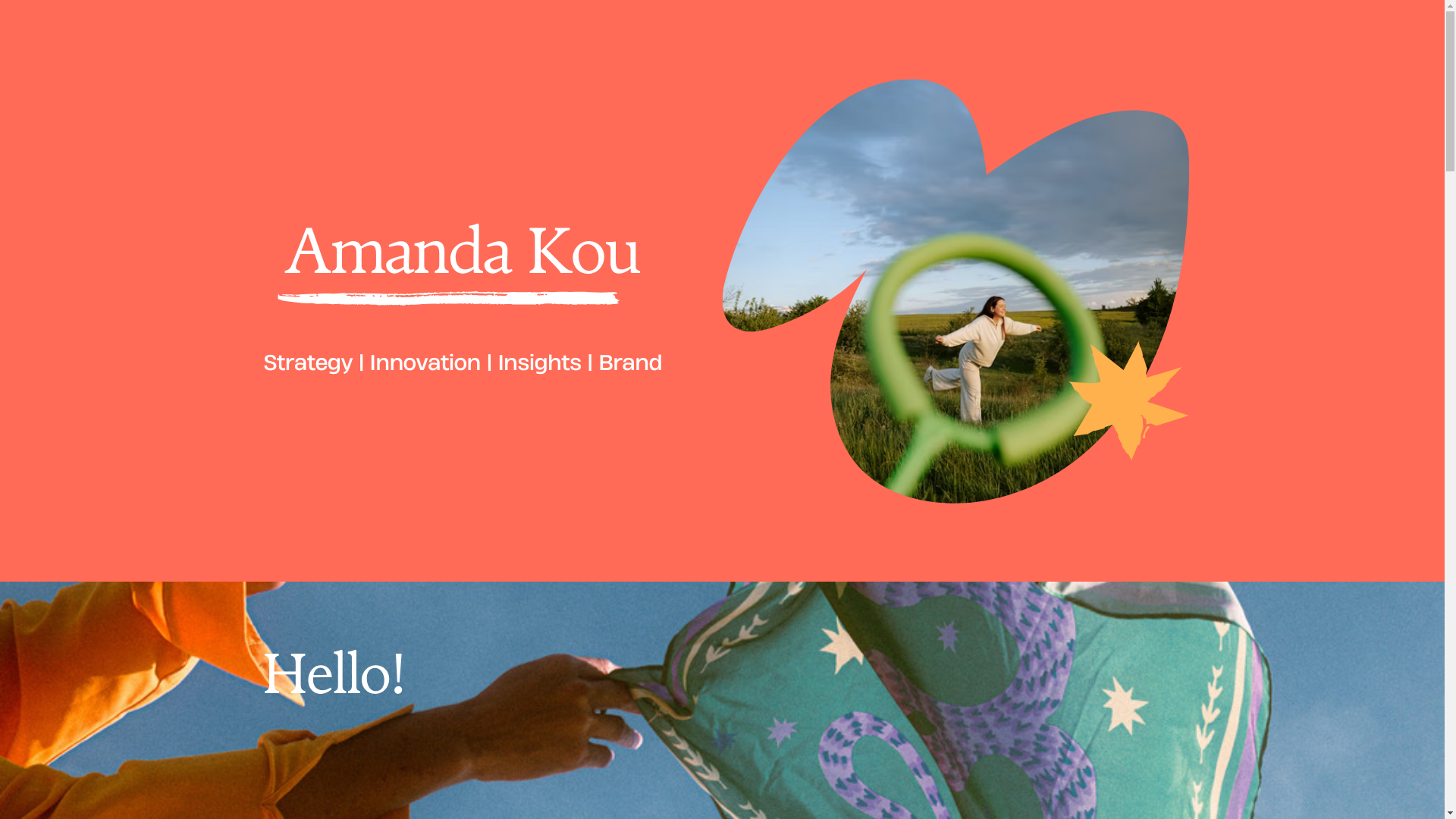 website screenshot of https://amandakou.com/