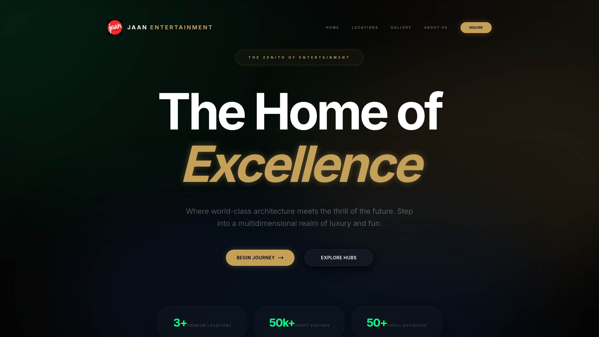 website screenshot of https://jaanentertainment.in/