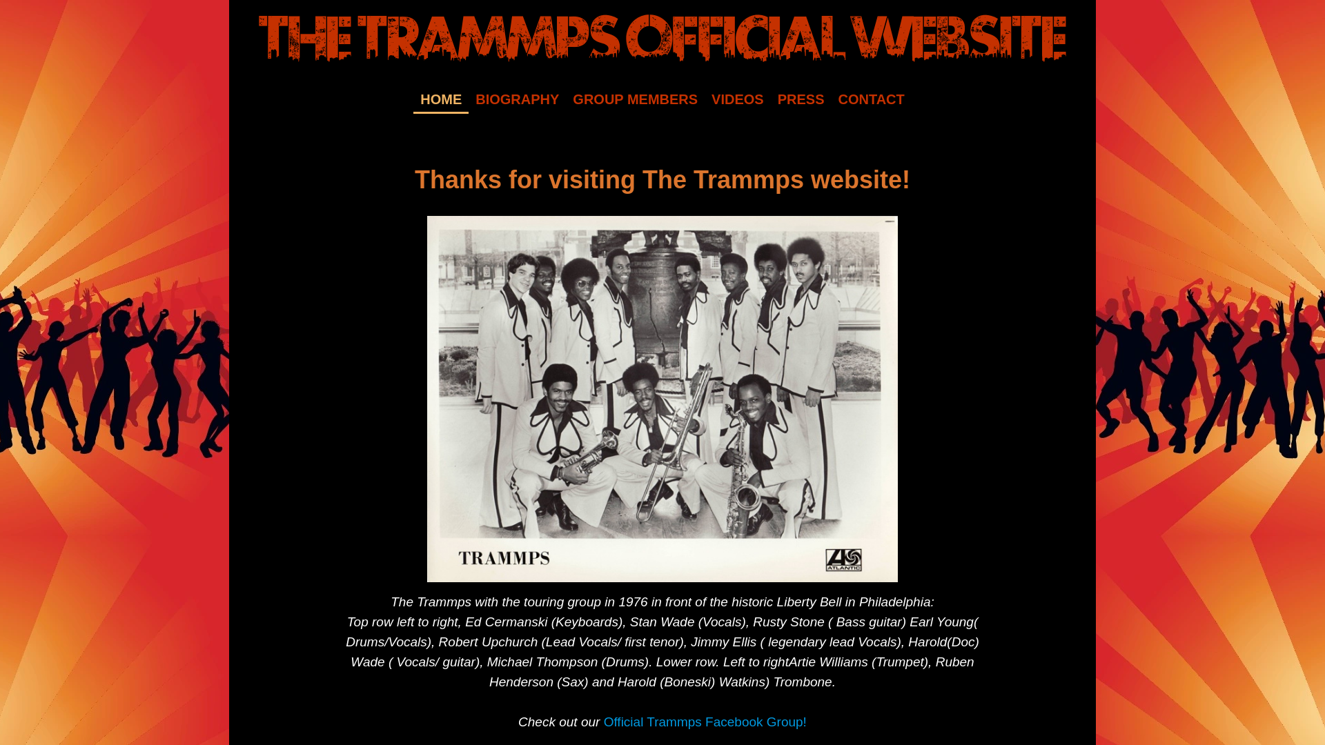 website screenshot of https://thetrammps.net