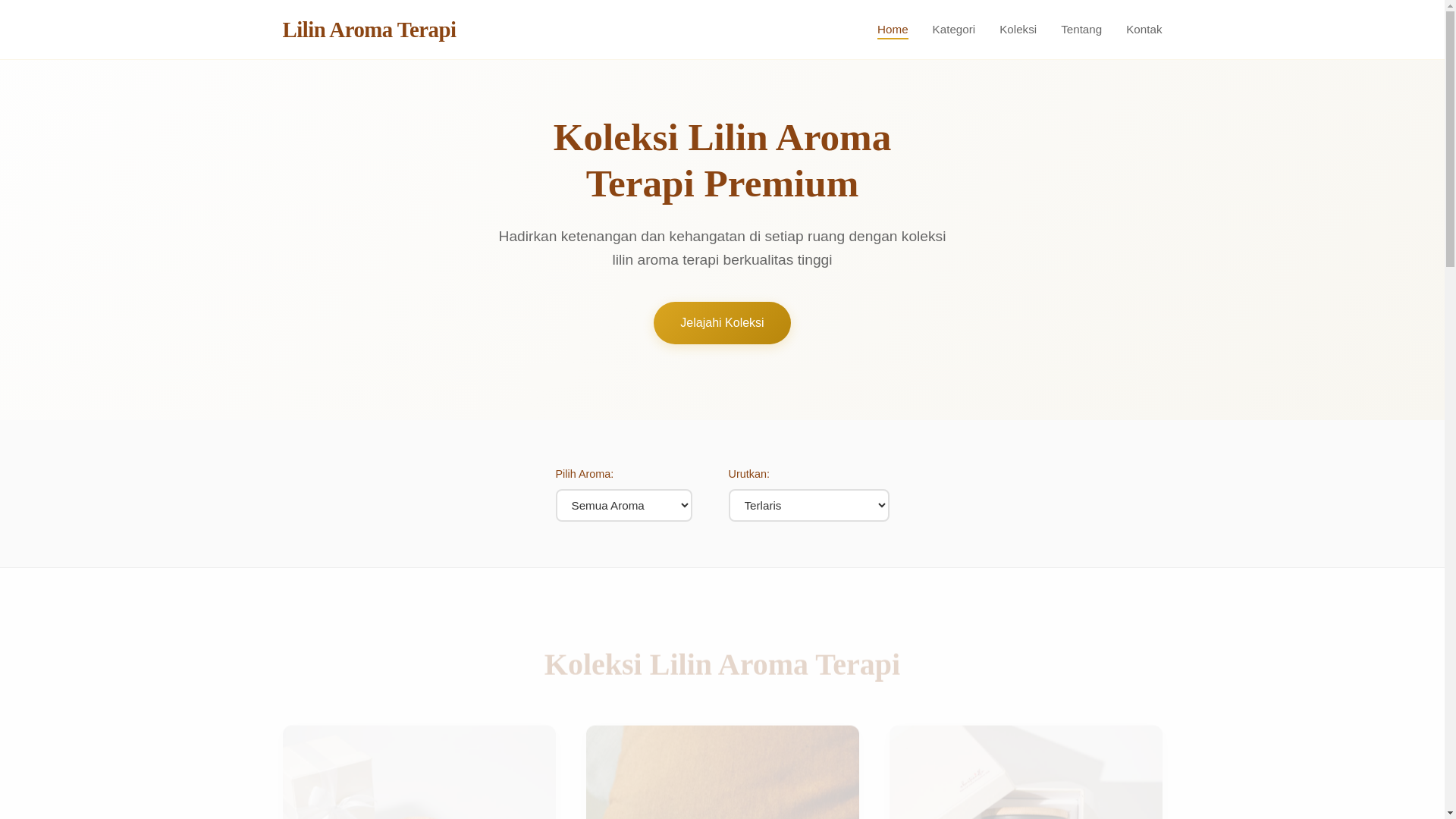 website screenshot of https://lilinaromaterapidisini.pages.dev/