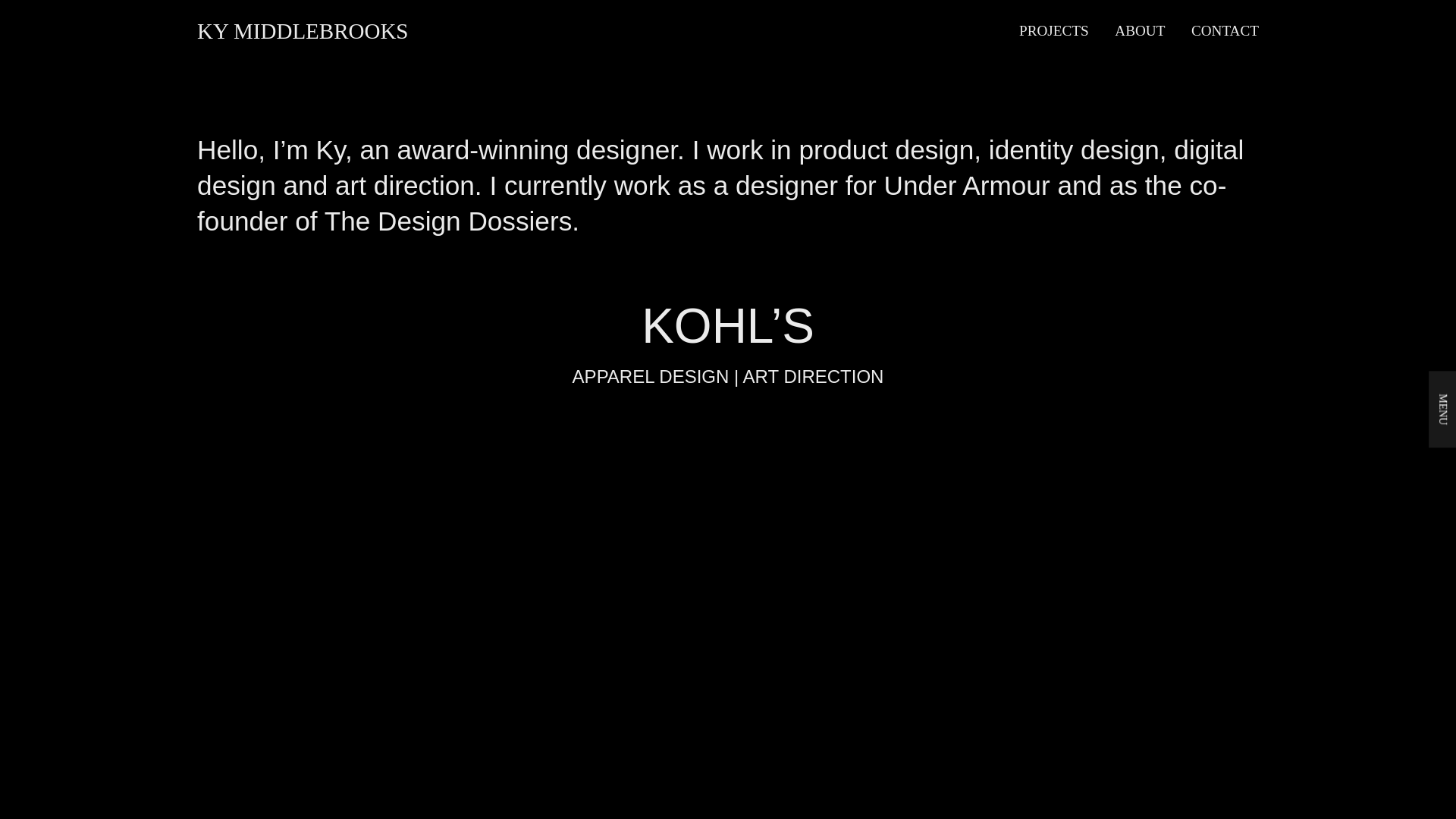 website screenshot of https://kymiddlebrooksdesign.com/