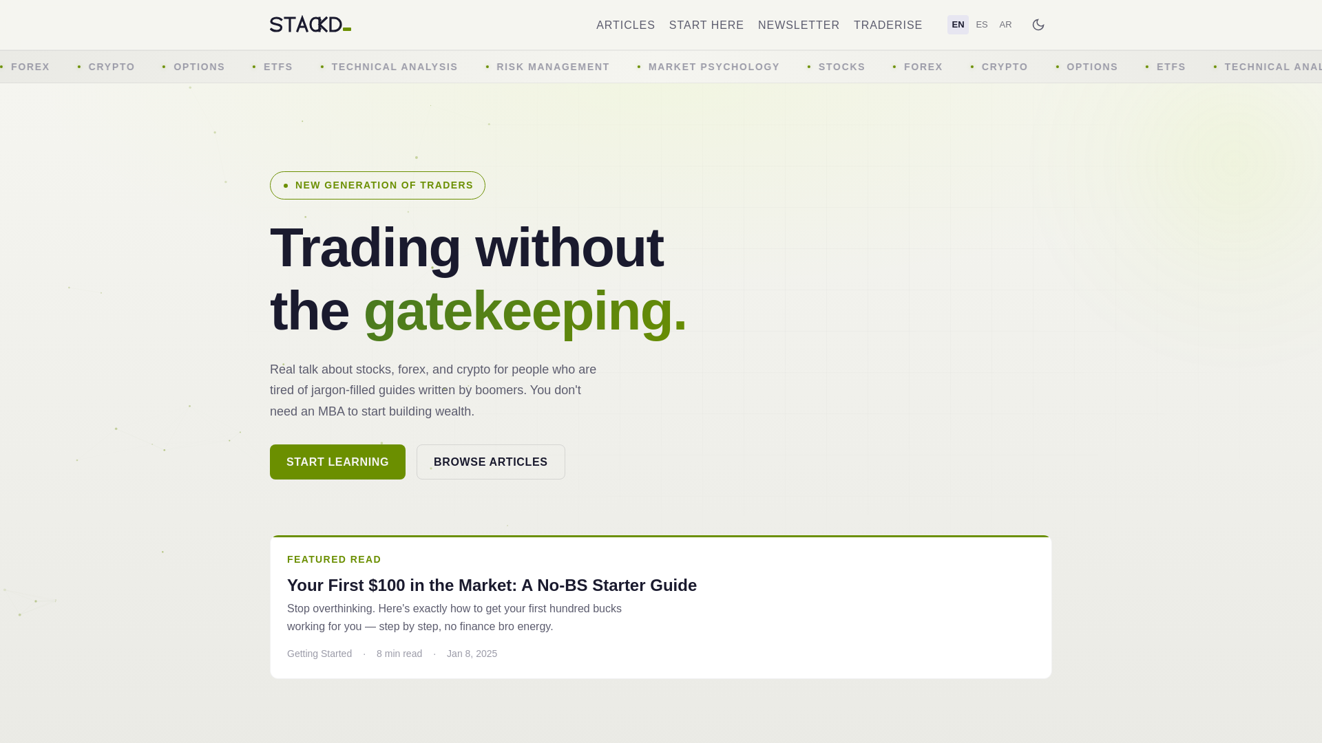 website screenshot of https://stackd-blog.pages.dev/