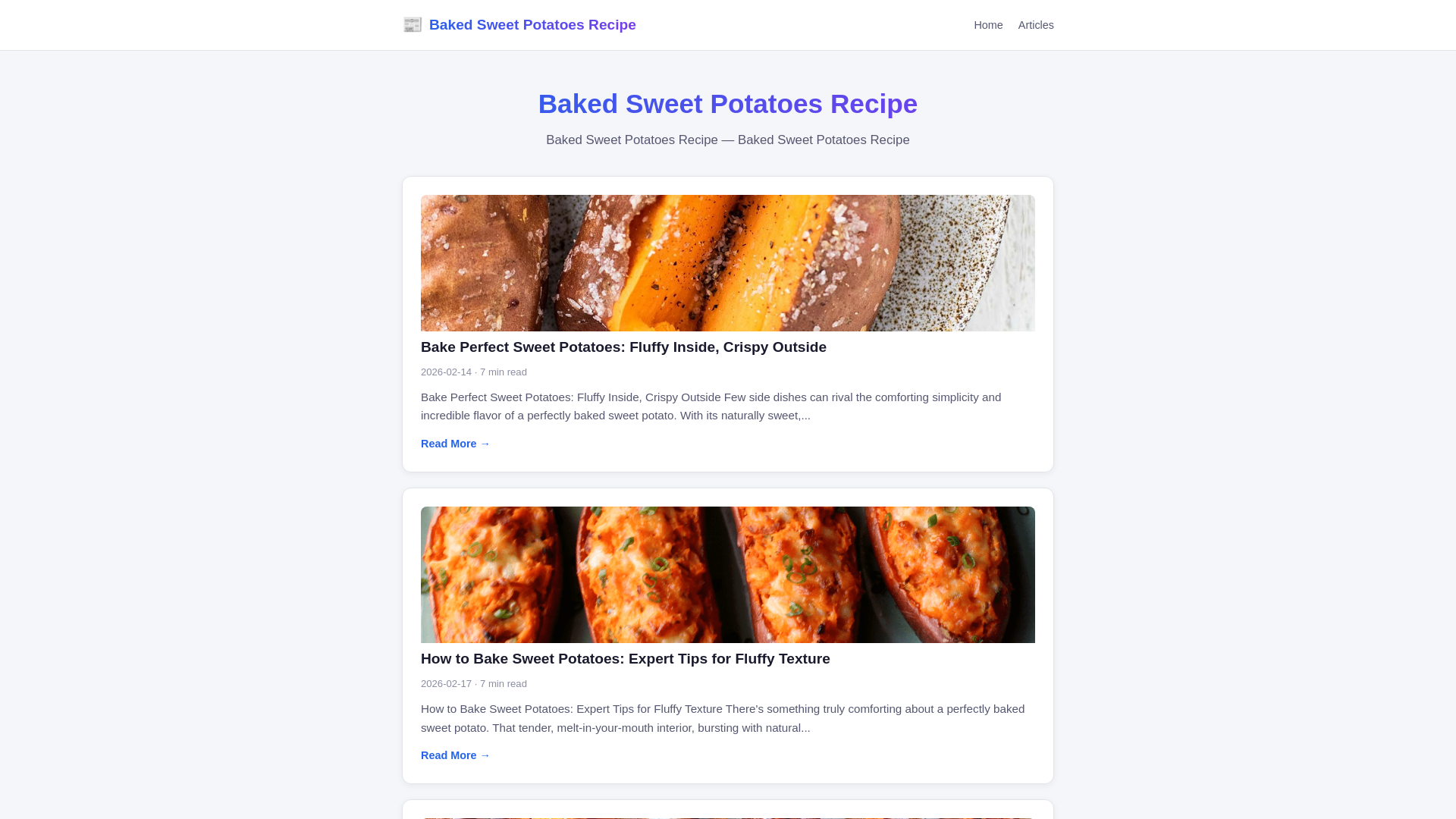 website screenshot of https://baked-sweet-potatoes-recipe.pages.dev/