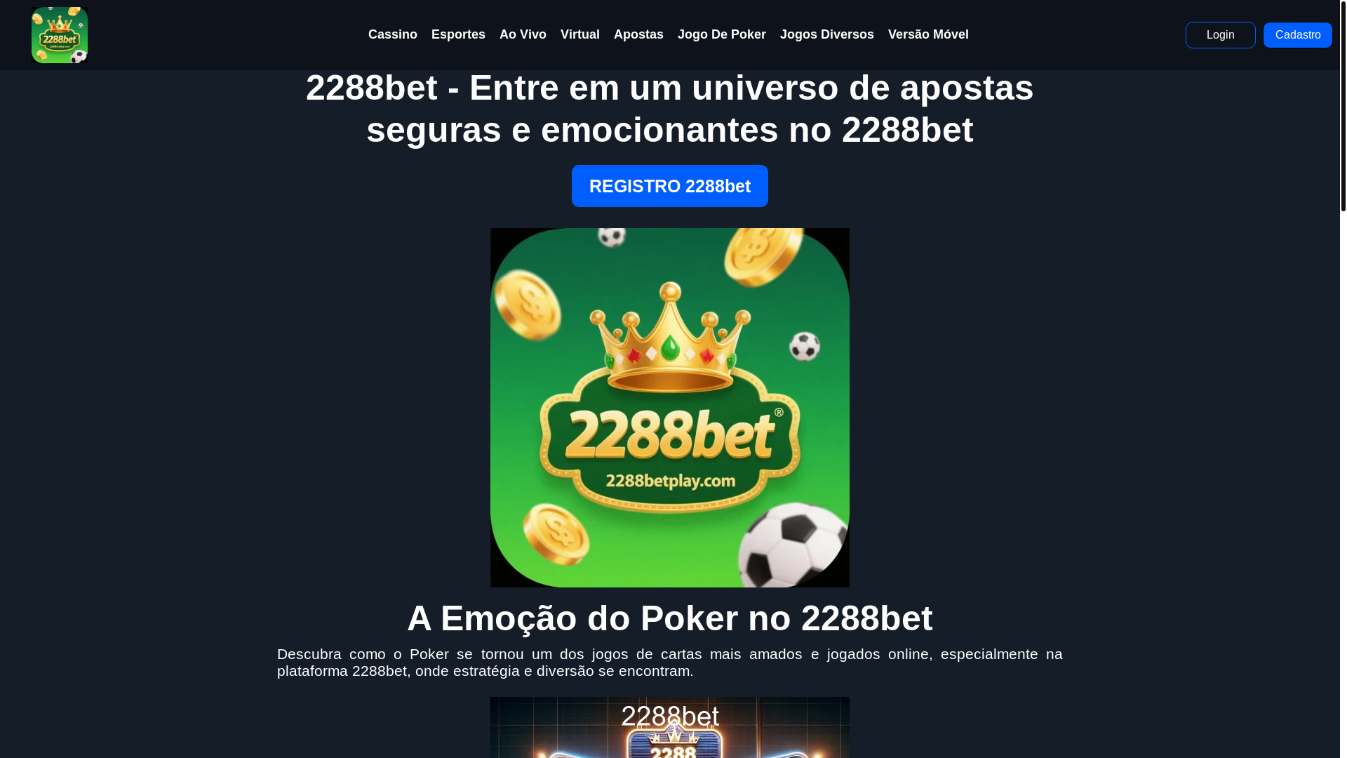 website screenshot of https://2288betplay.com/