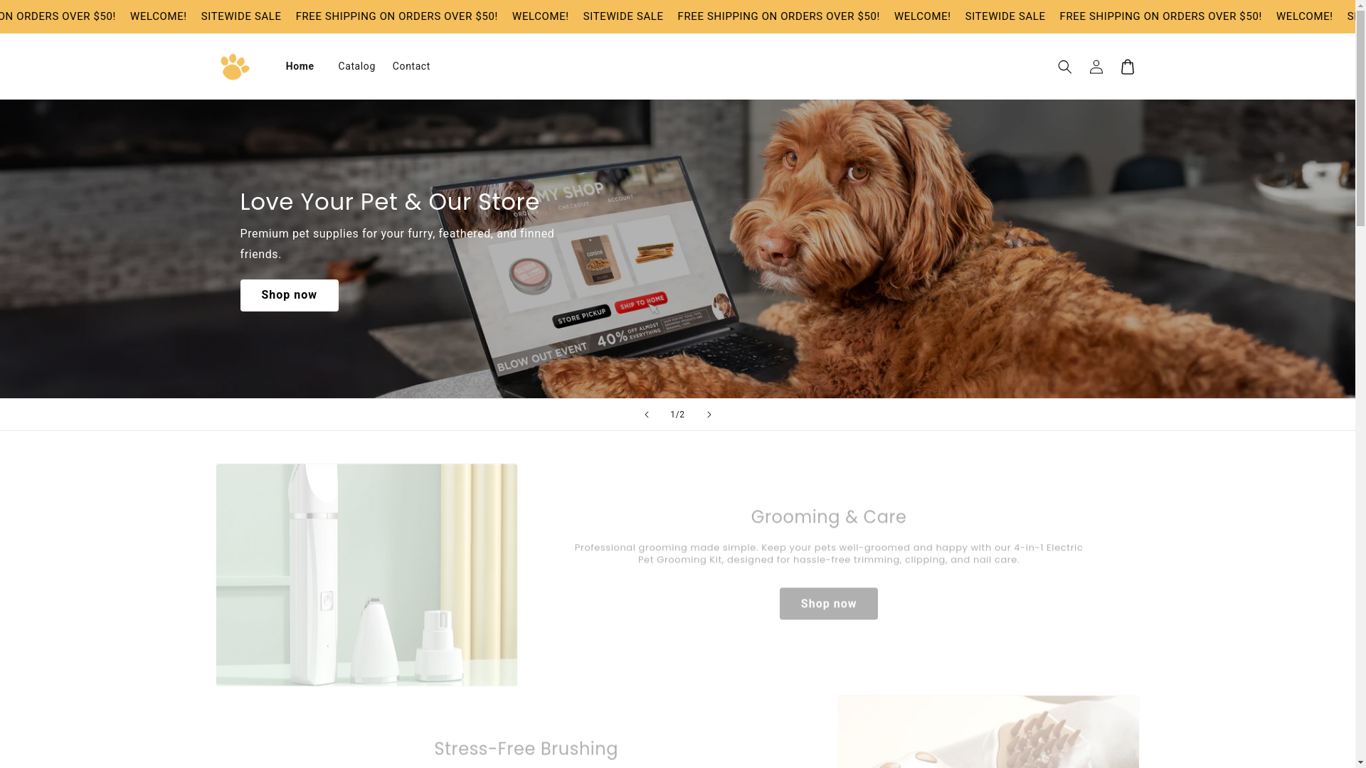 website screenshot of https://ilovemyfurbaby.store/