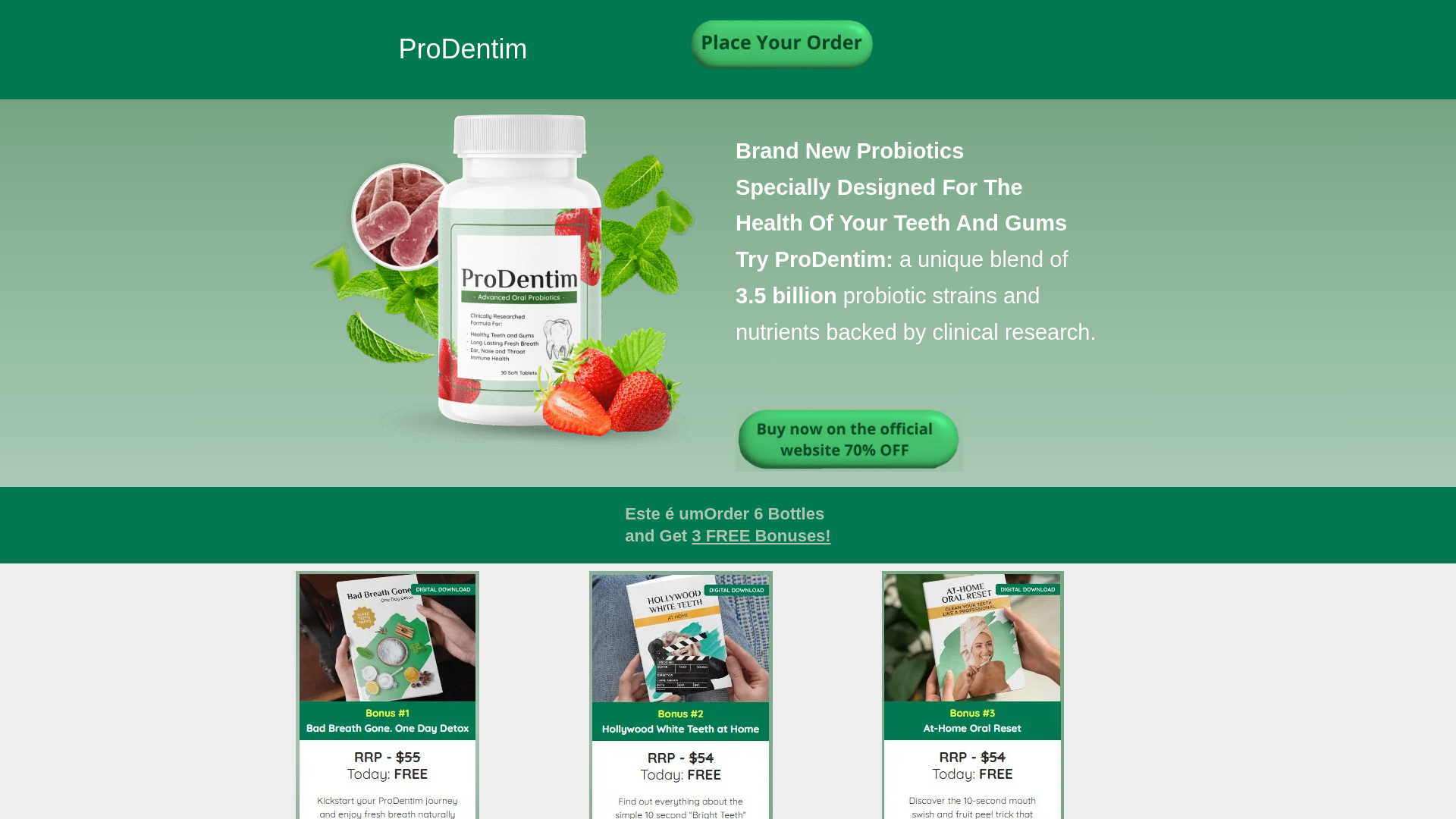 website screenshot of https://onefoodsupplement.com