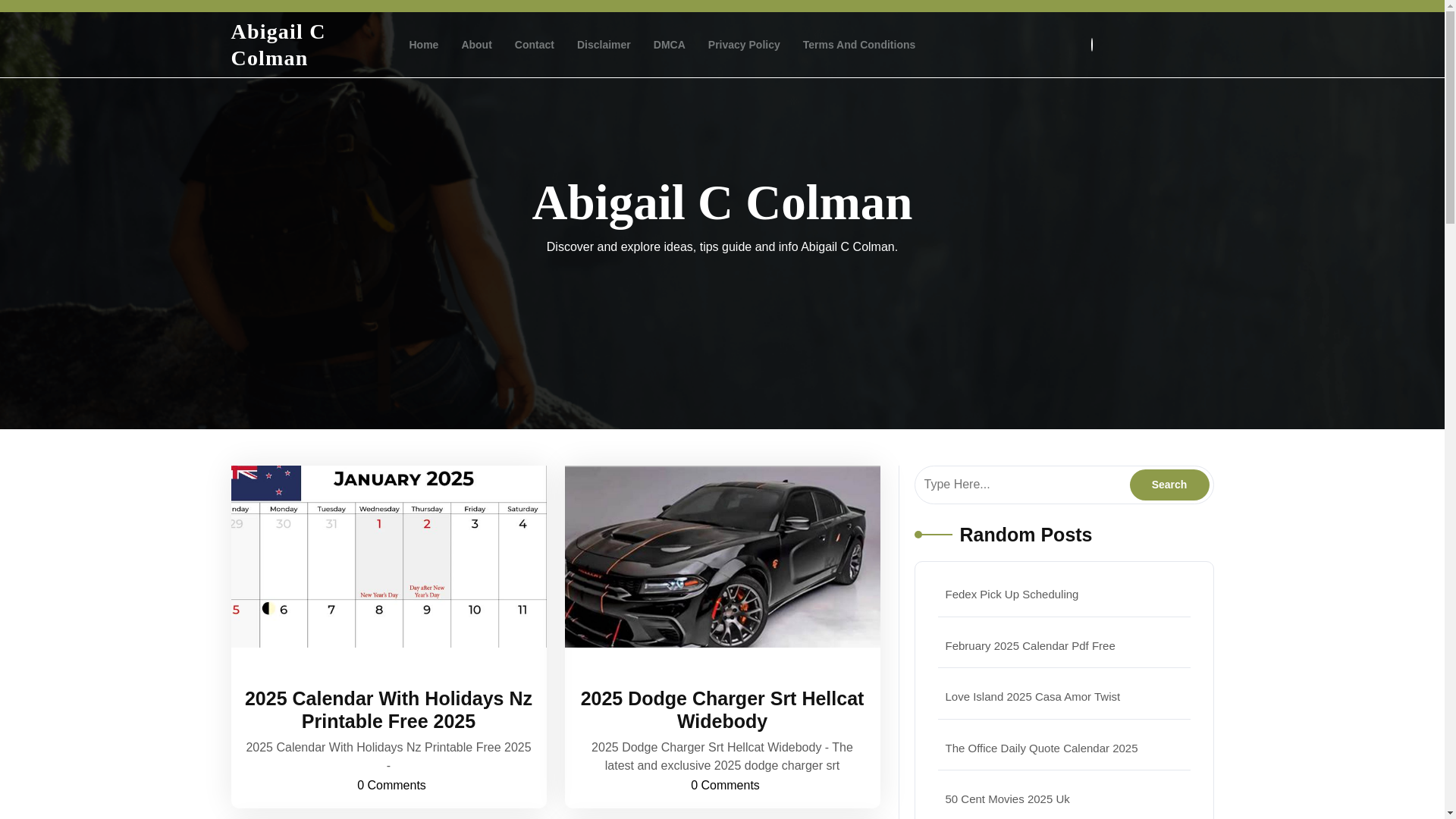 website screenshot of https://abigailccolman.pages.dev/