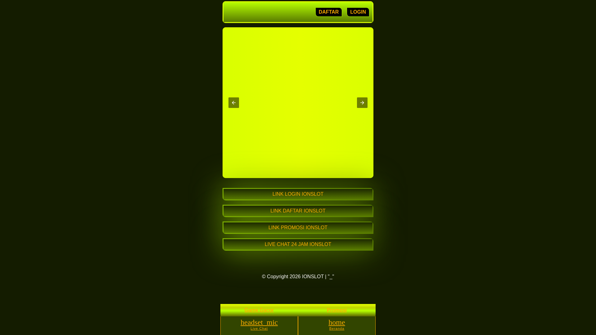 website screenshot of https://game-ionslot.pages.dev/